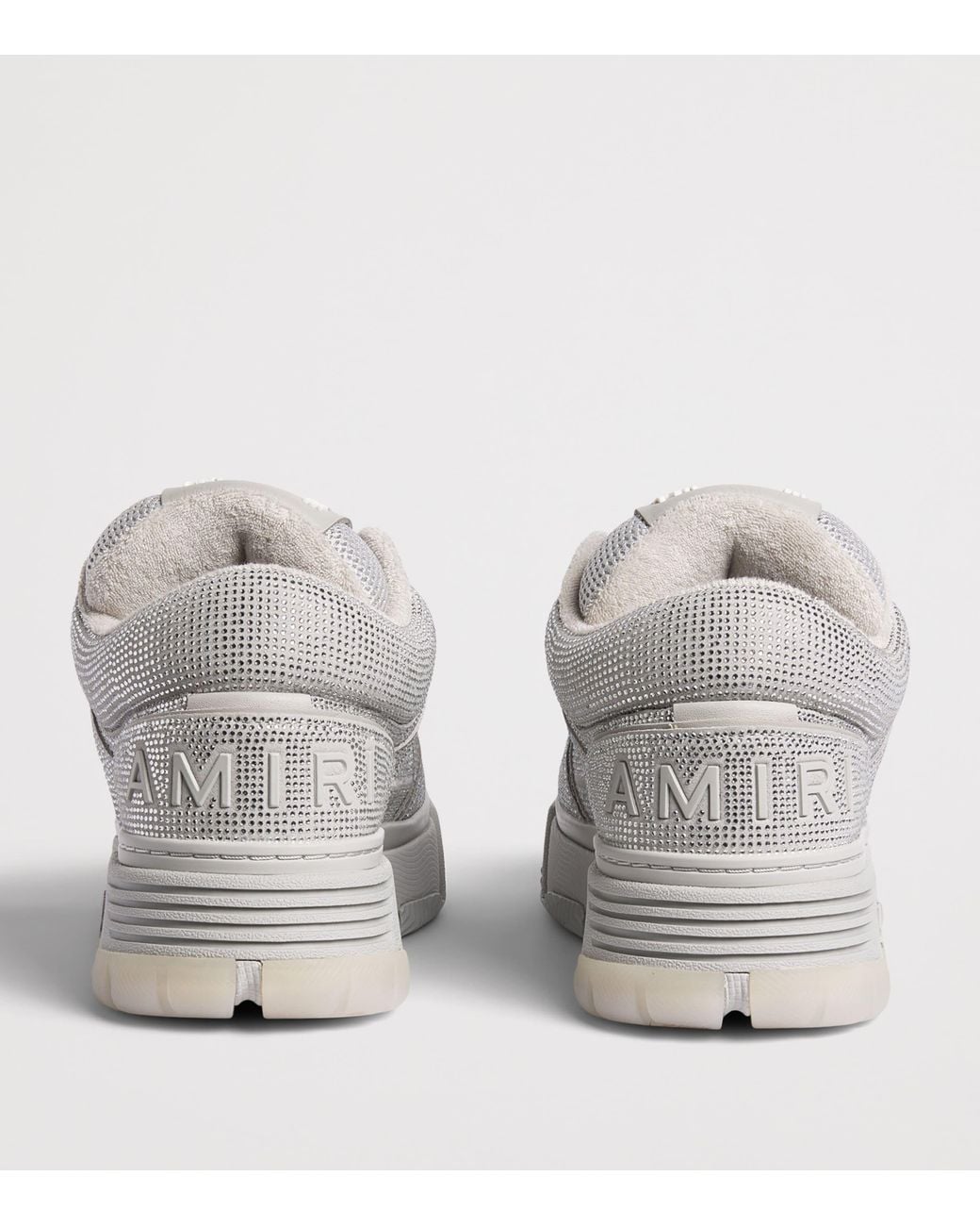 Amiri Gray Crystal Ma-1 Sneakers for men