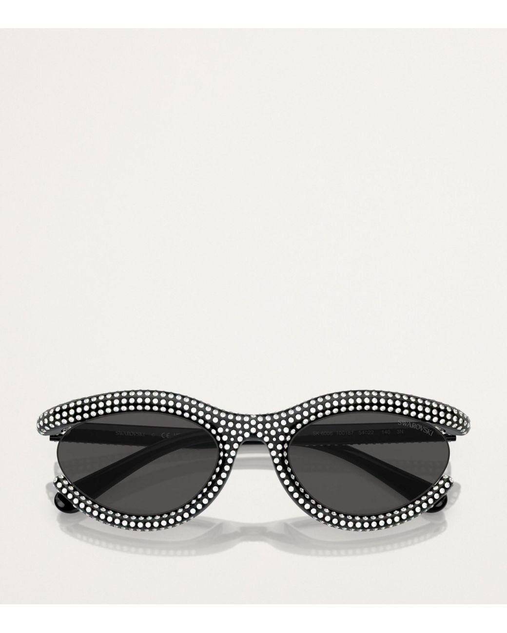 Swarovski Gray Oval Sk6006 Sunglasses