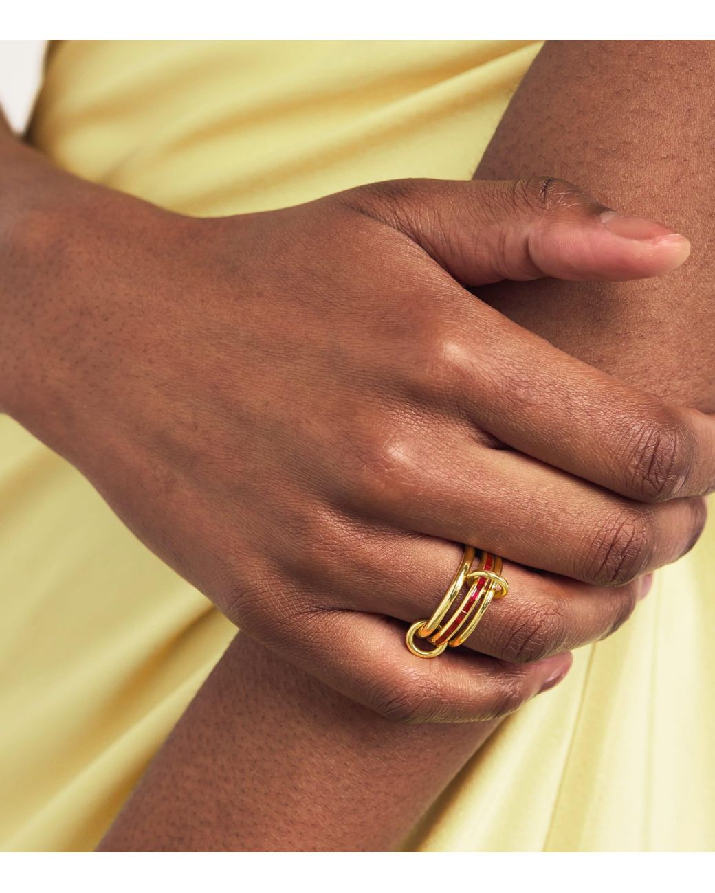 Spinelli Kilcollin Yellow And Ruby Pyrus Ring