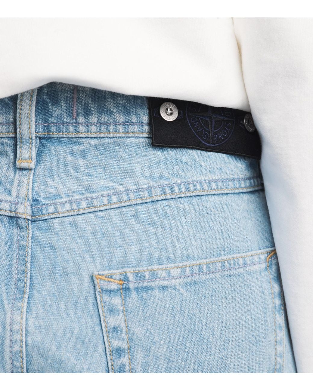 Stone Island Blue Relaxed Jeans for men