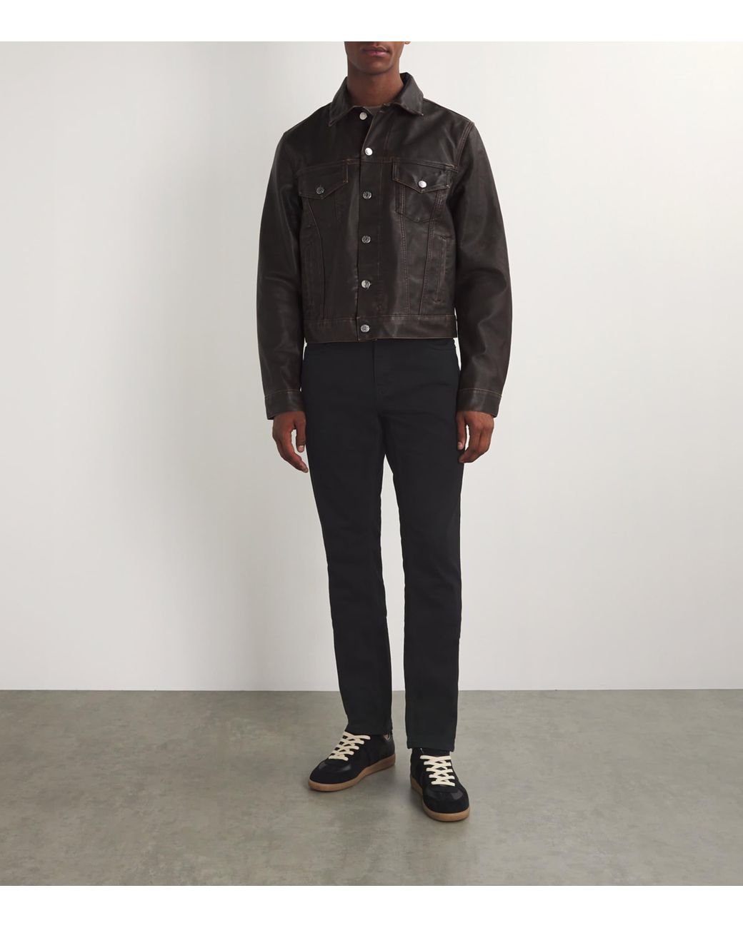 PAIGE Black Federal Slim Jeans for men