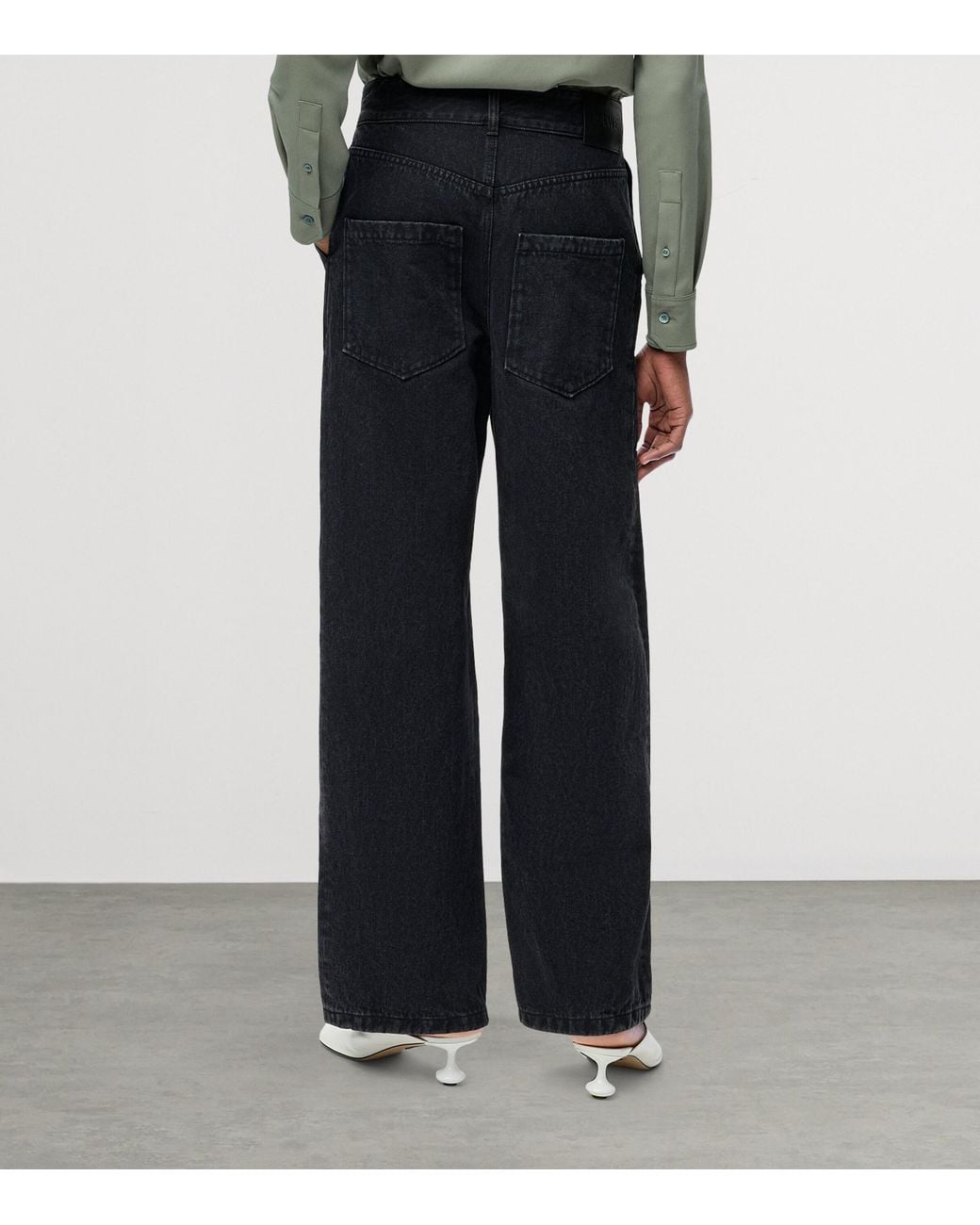 Loewe Blue Anagram Baggy Jeans
