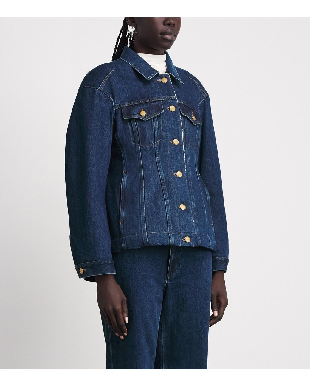 Jil Sander Blue Padded Denim Jacket