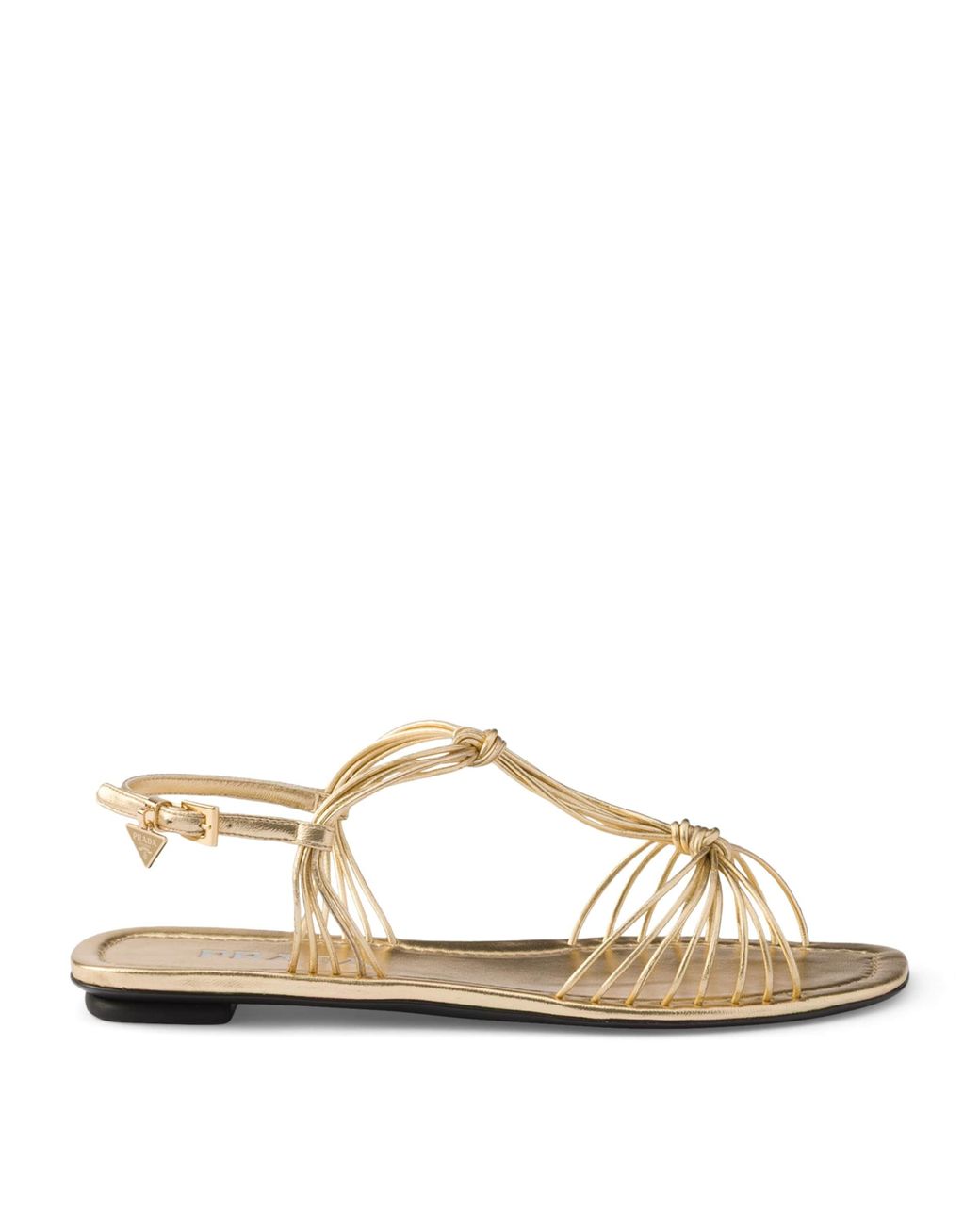 Prada Natural Nappa Leather Sandals
