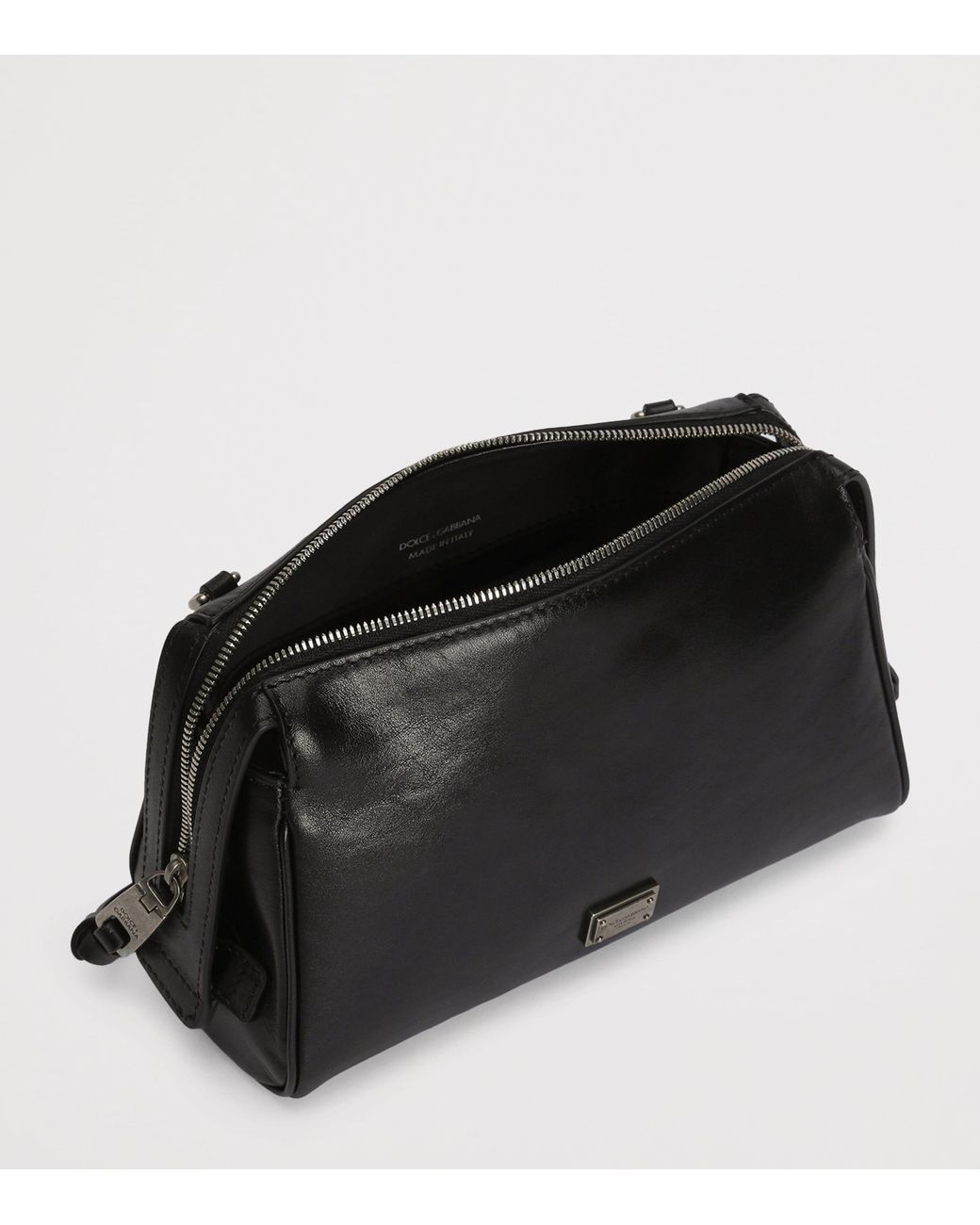 Dolce & Gabbana Black Calfskin Vittoria Shoulder Bag
