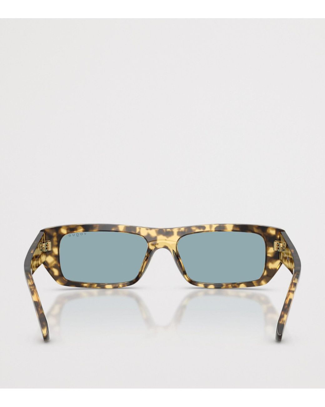 Vogue Blue Tortoiseshell Rectangular Sunglasses