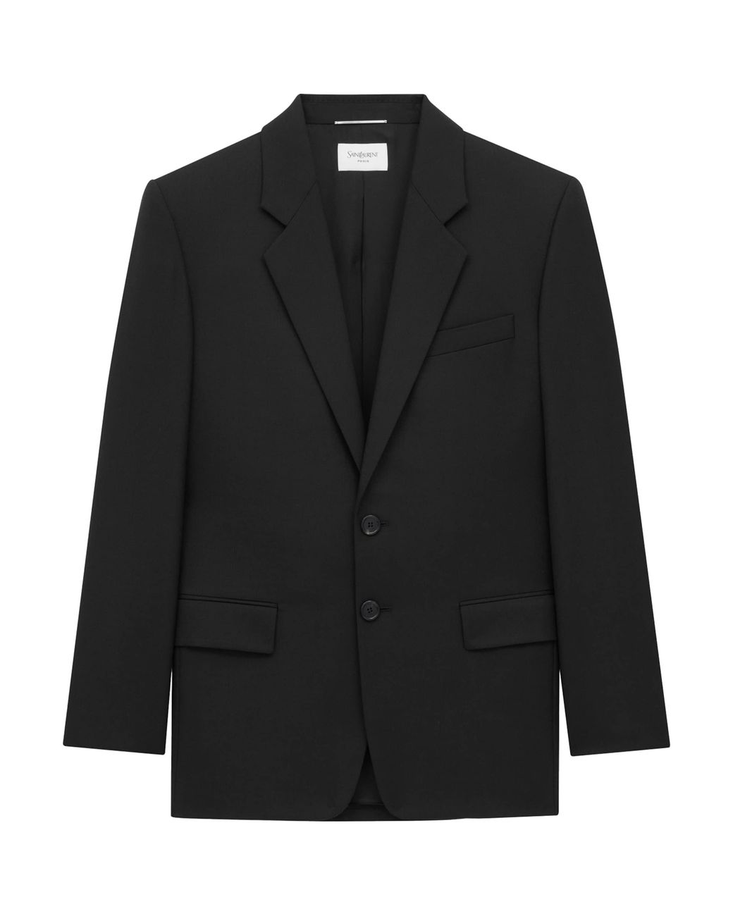 Saint Laurent Black Wool Single-Breasted Jacket for men