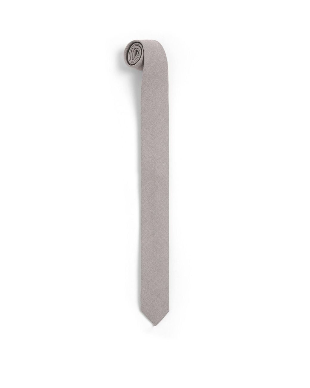 Eleventy White Wool-Silk Tie for men