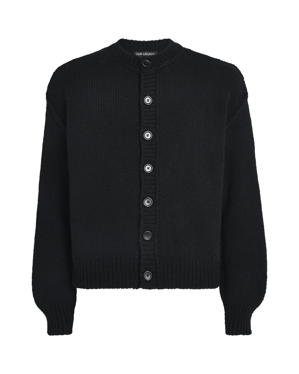 Our Legacy Black Wool Pitch Cardigan for men