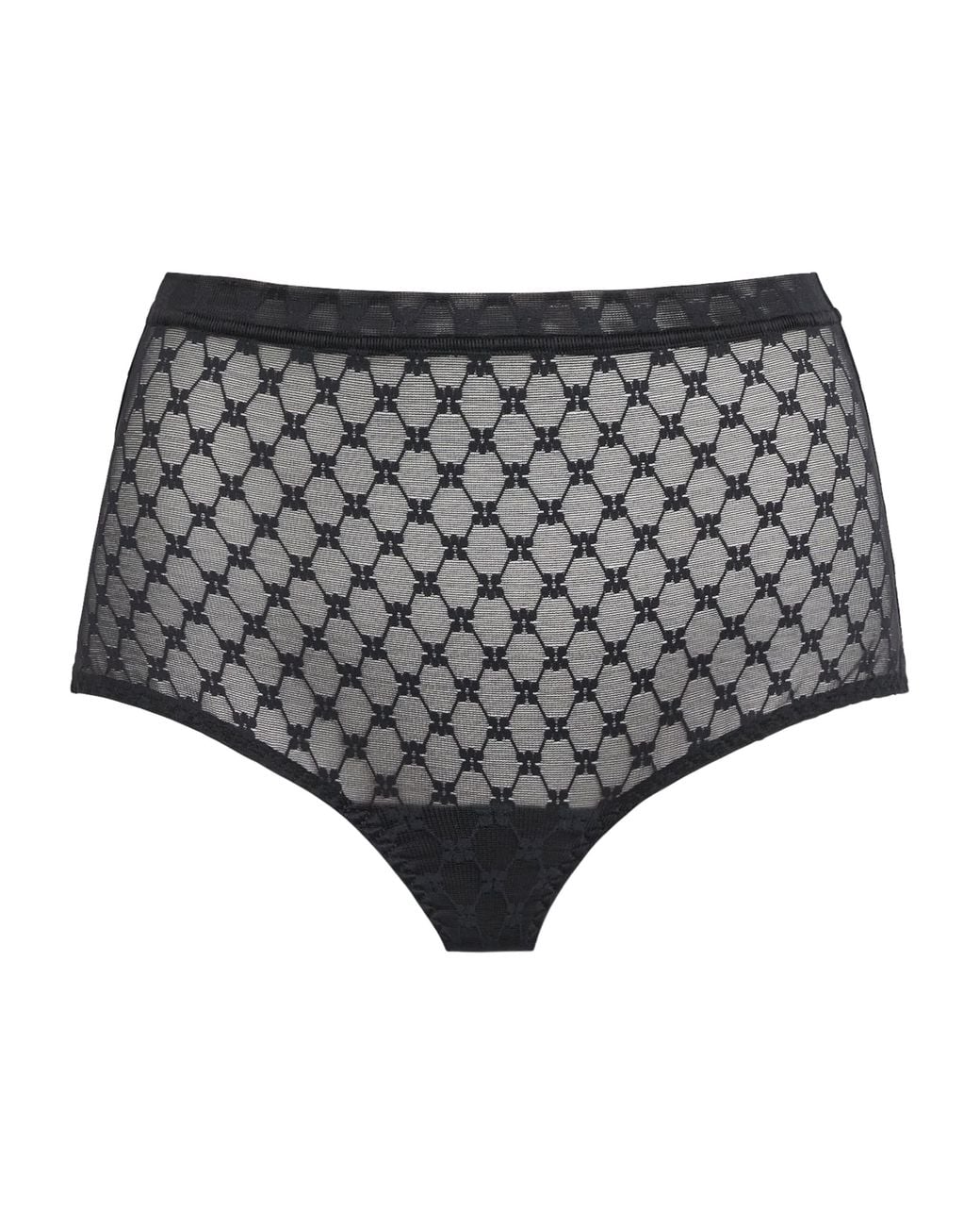 Simone Perele Gray Lace Plume Control Briefs