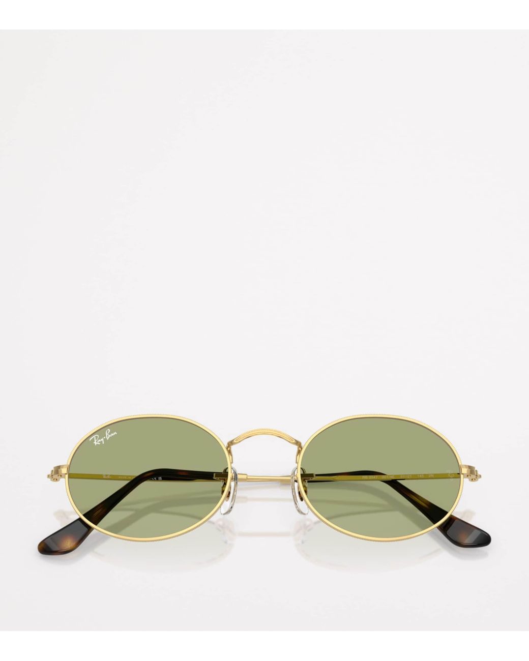 Ray-Ban Green Rb3547 Oval Metal Sunglasses
