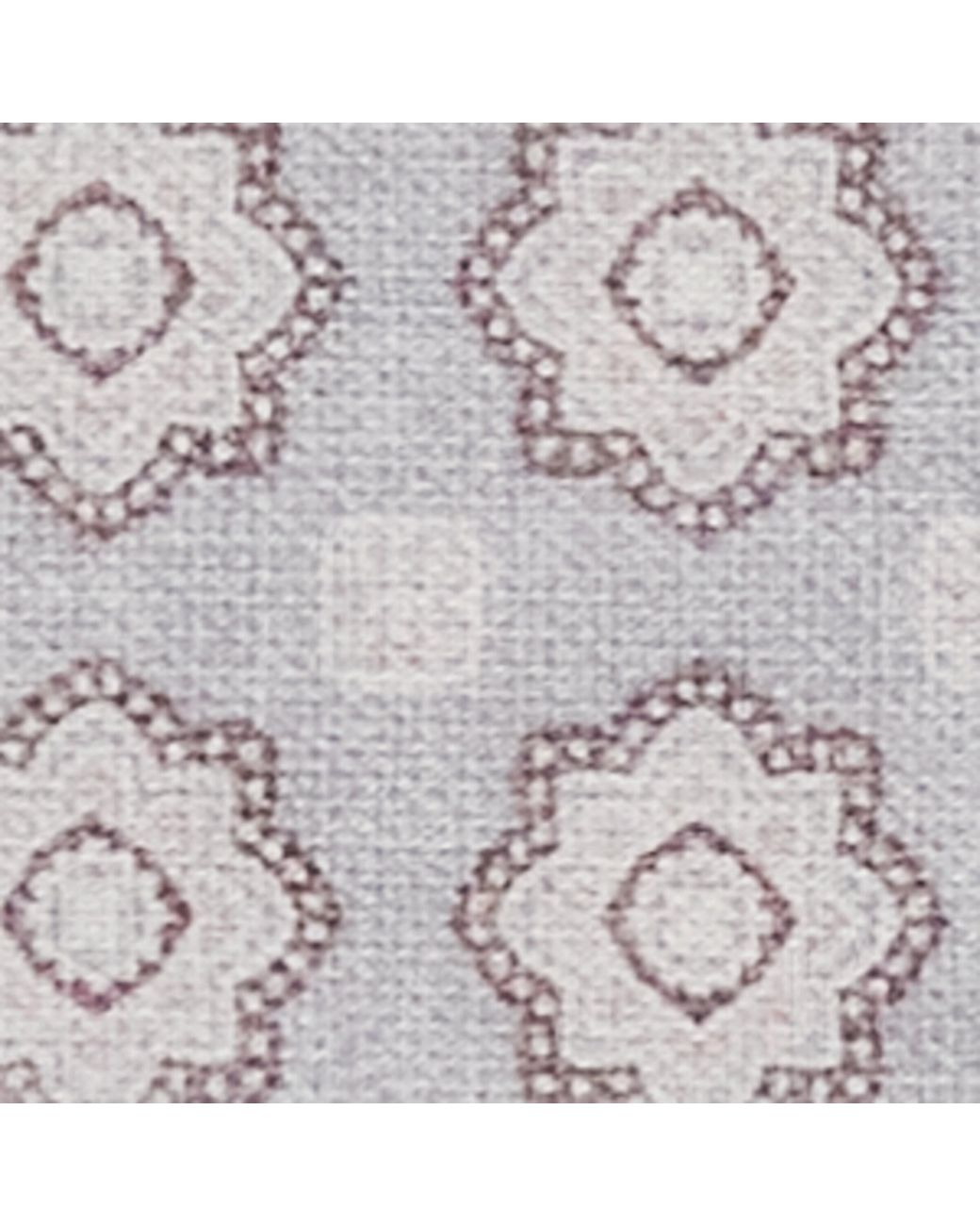Eleventy Gray Cotton-Wool Geometric Pocket Square for men