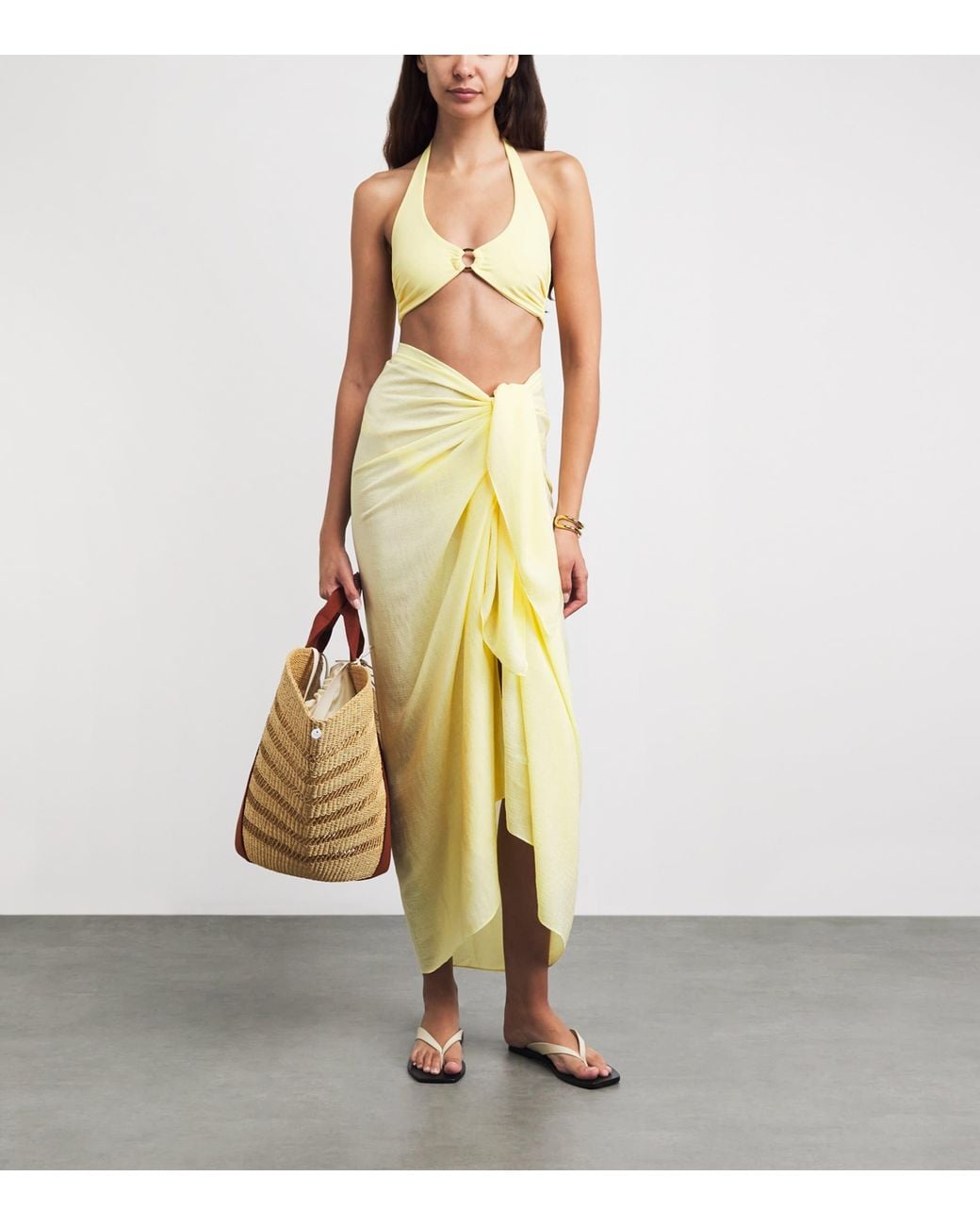 Away That Day Yellow Paros Sarong