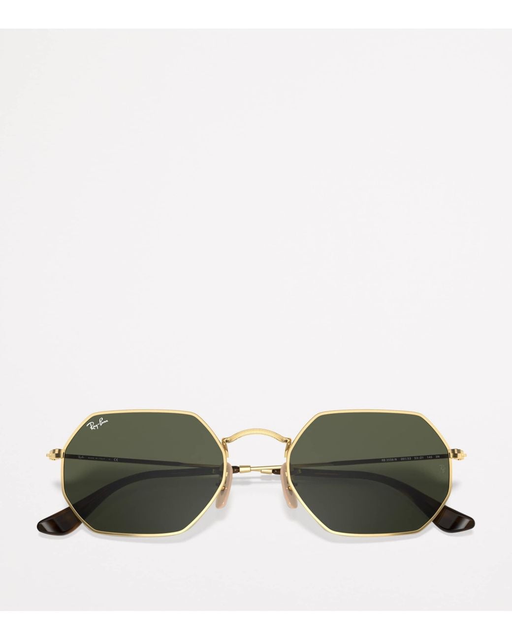 Ray-Ban Green Rb3556N Octagonal Classic Sunglasses