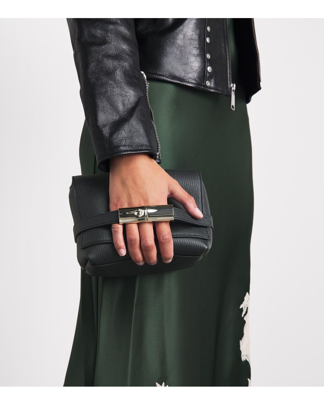Longchamp Black Leather Le Smart Cross-Body Bag