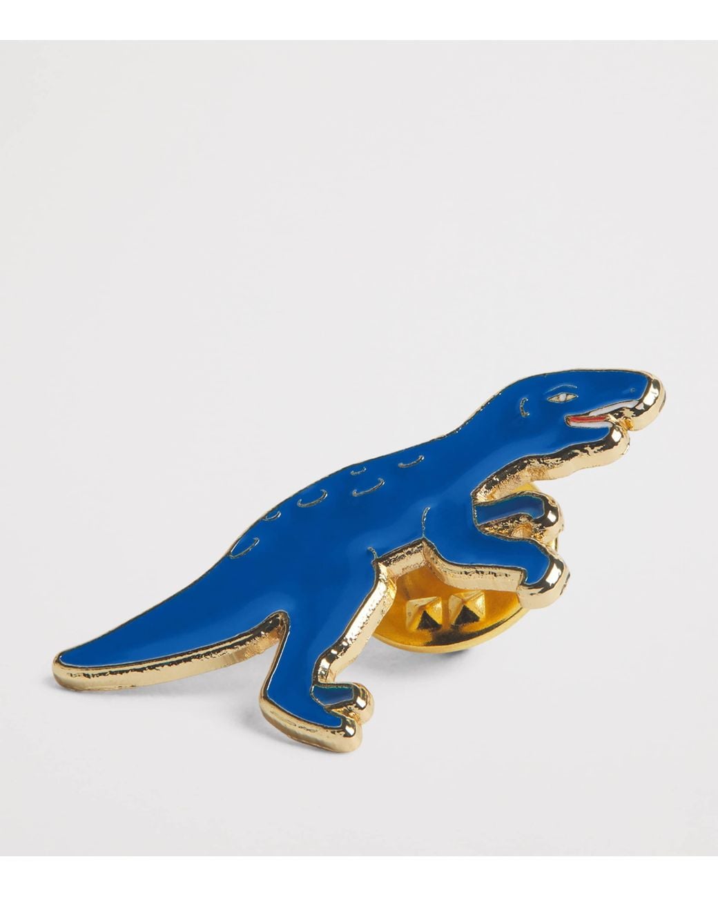 Barbour Blue X Paul Smith Dinosaur Pin Badge