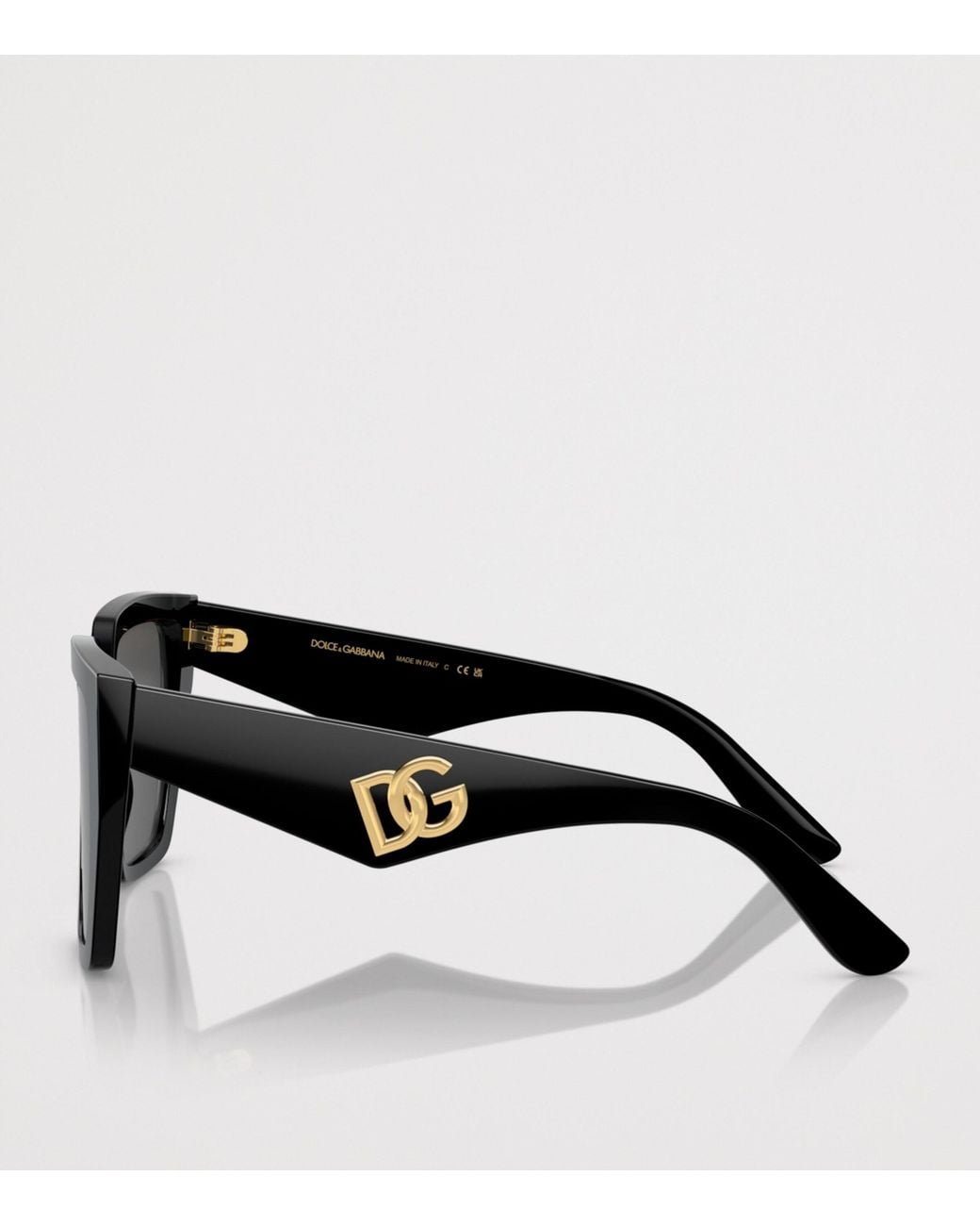 Dolce & Gabbana Black Oversized Square Sunglasses