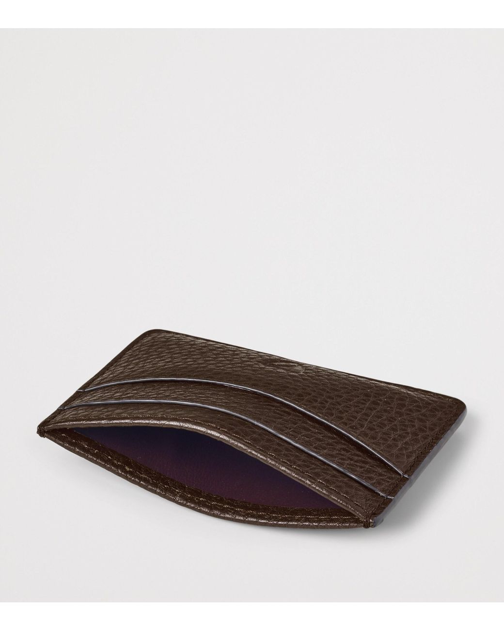 Aspinal Brown Leather Logo Card Holder