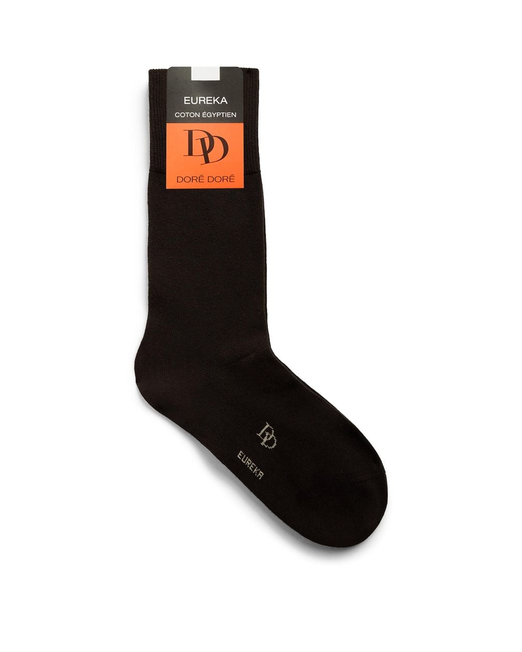 Doré Doré Black Egyptian Cotton-Blend Eureka Socks for men