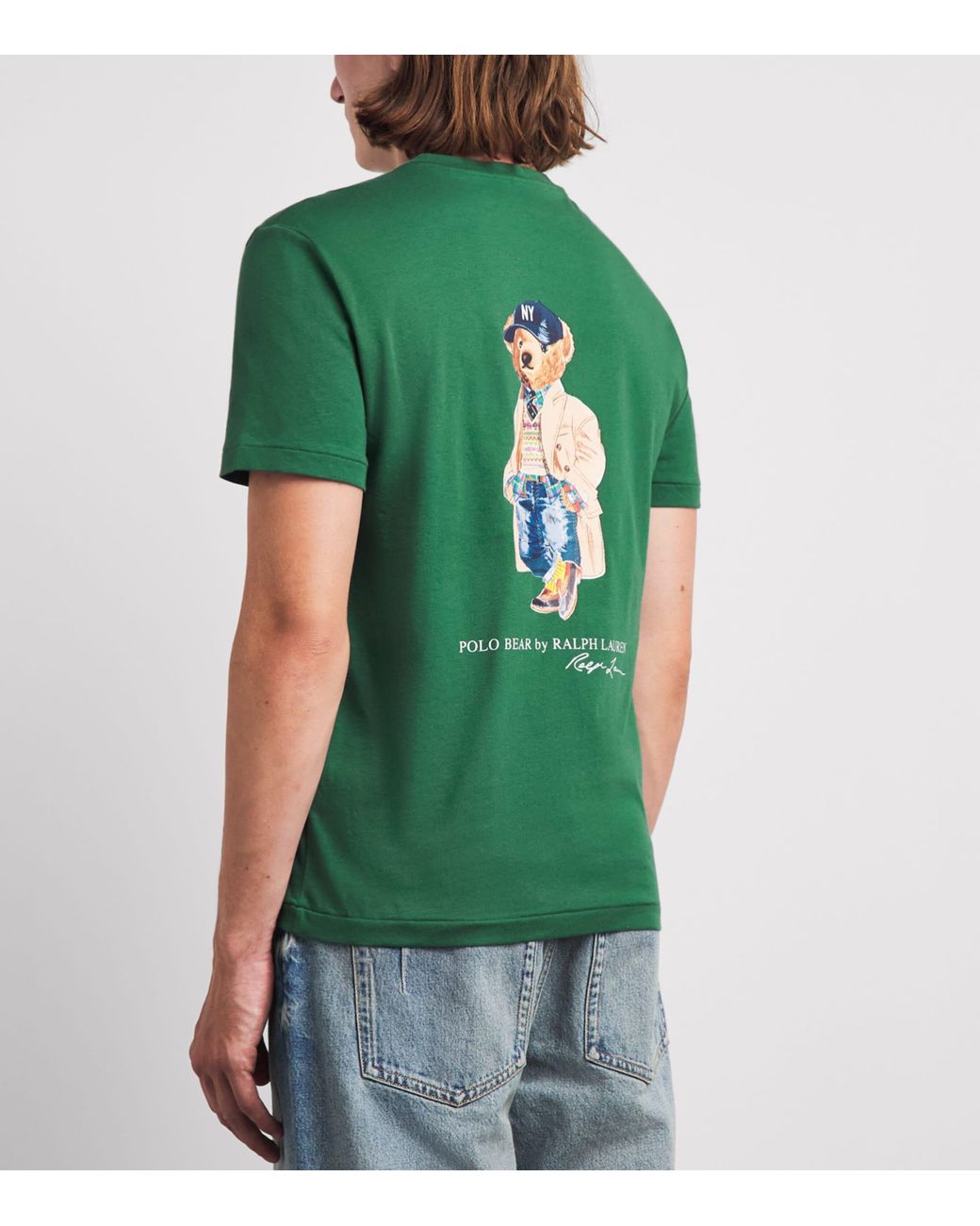 Polo Ralph Lauren Green Cotton Logo Custom Slim-Fit T-Shirt for men
