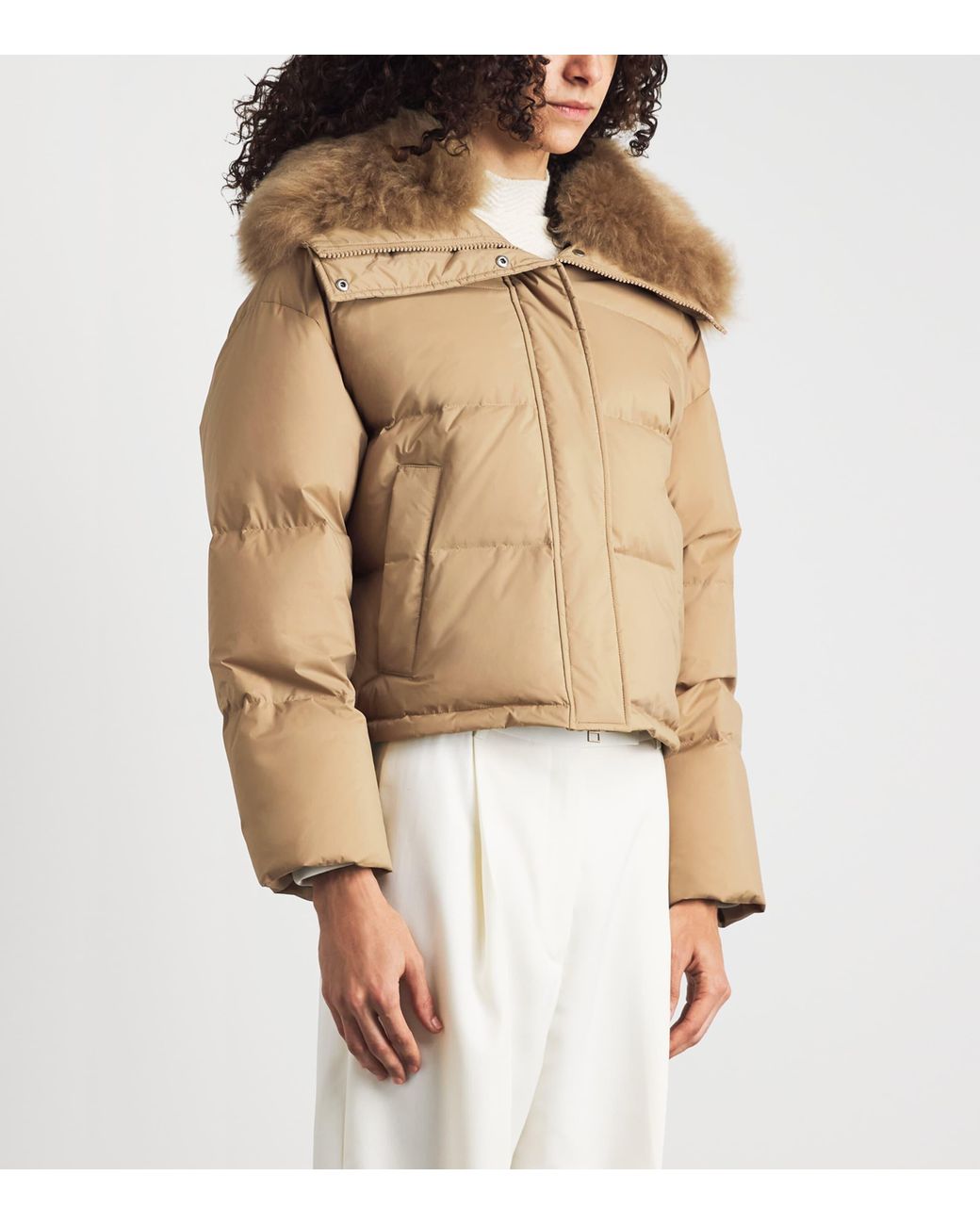 Yves Salomon Natural Down Technical Puffer Jacket