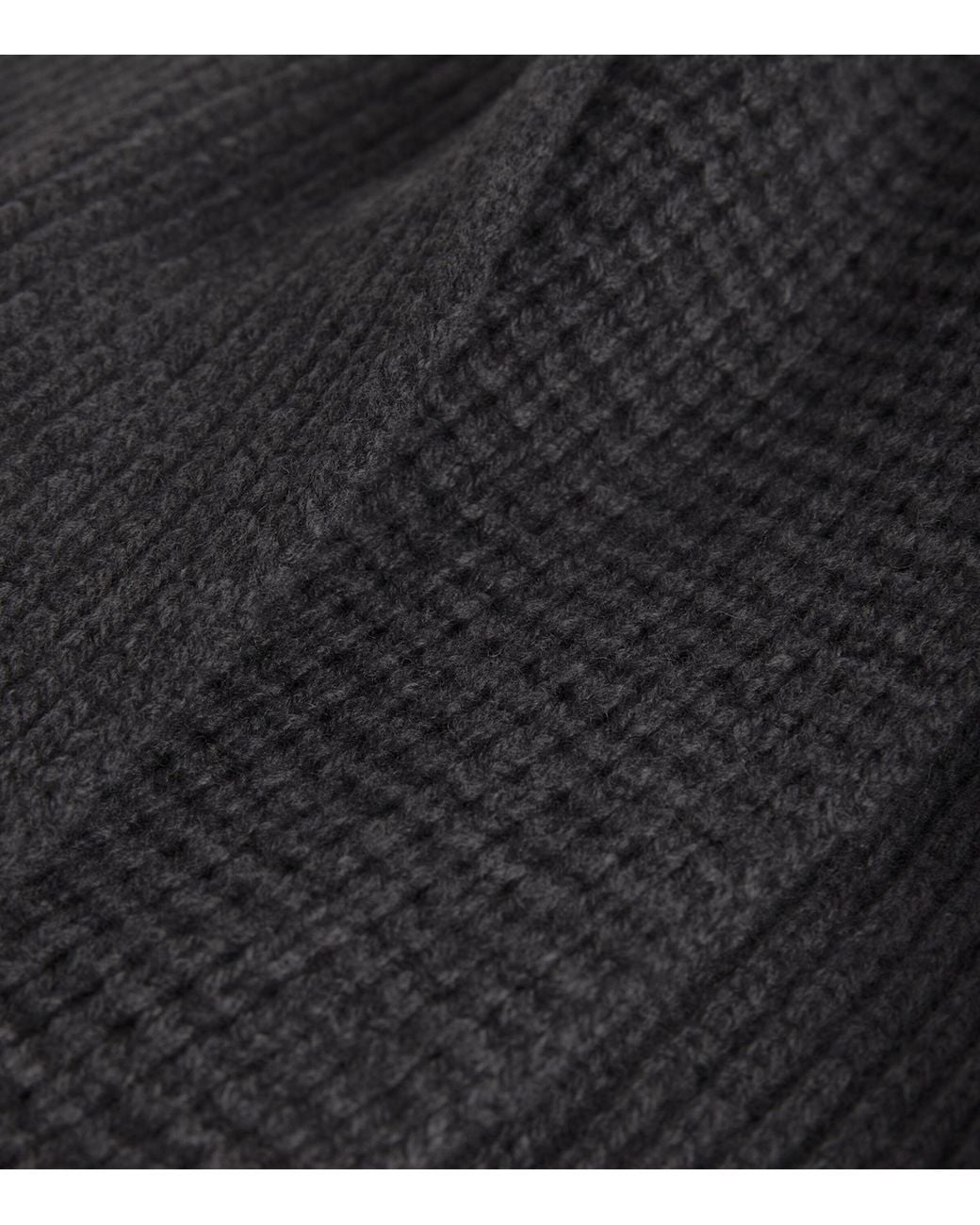 Sunspel Gray Wool-Cashmere Waffle Scarf for men