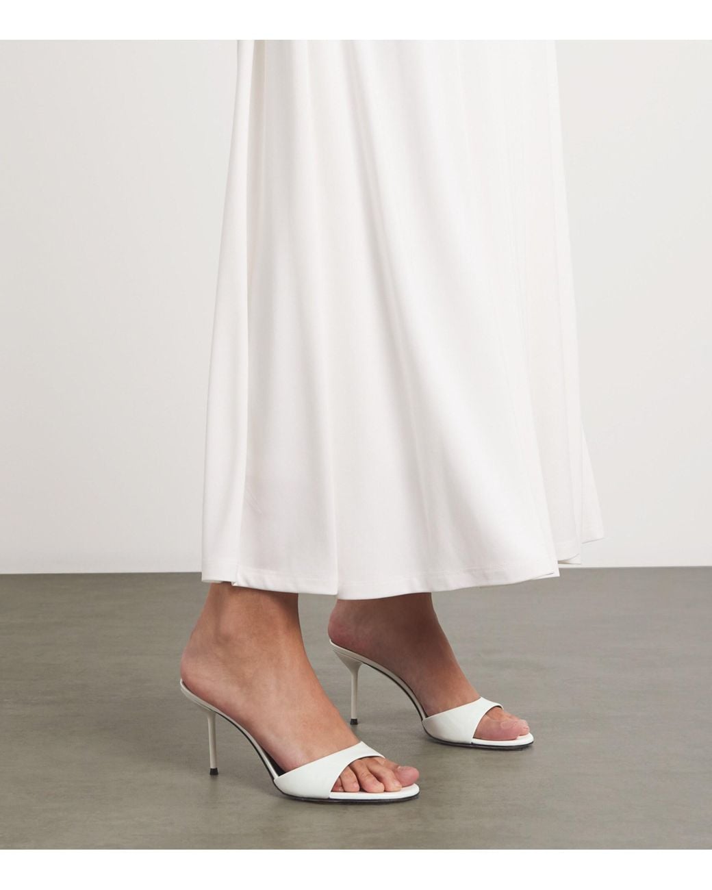 Paris Texas Metallic Patent Leather Lidia Mules 70
