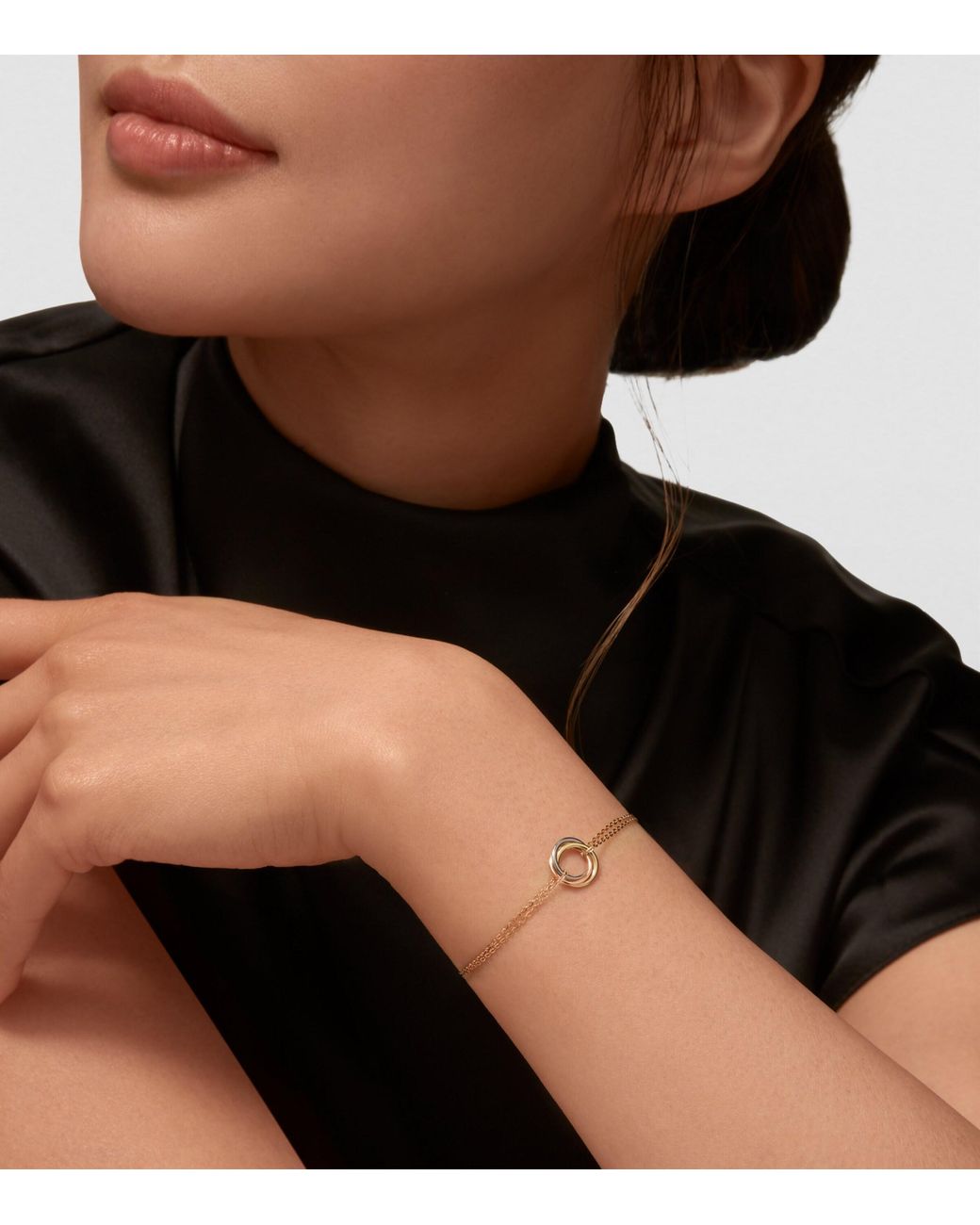 Cartier Metallic Mixed Trinity Bracelet