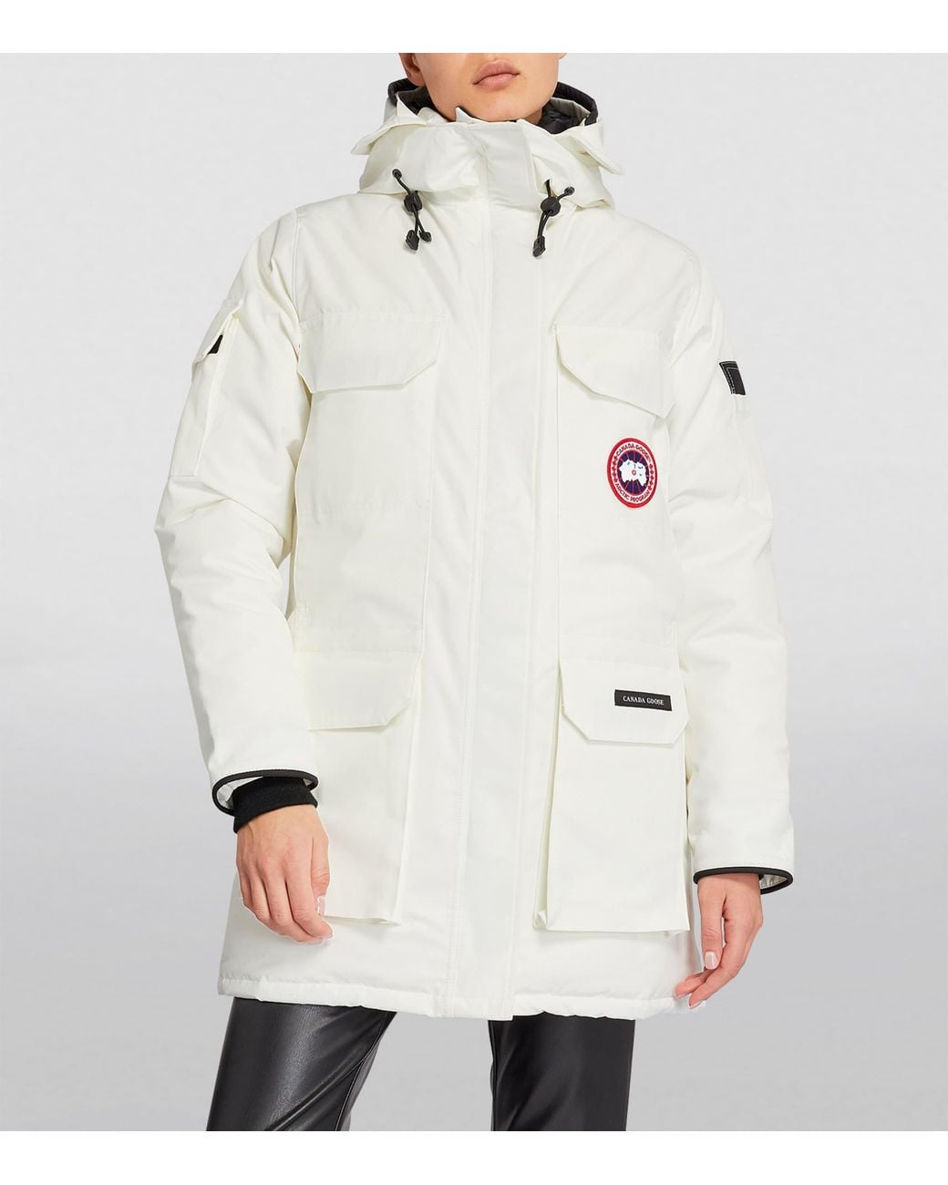 Canada Goose White Expedition Hooded Arctic-Tech Parka, Parka, Coat