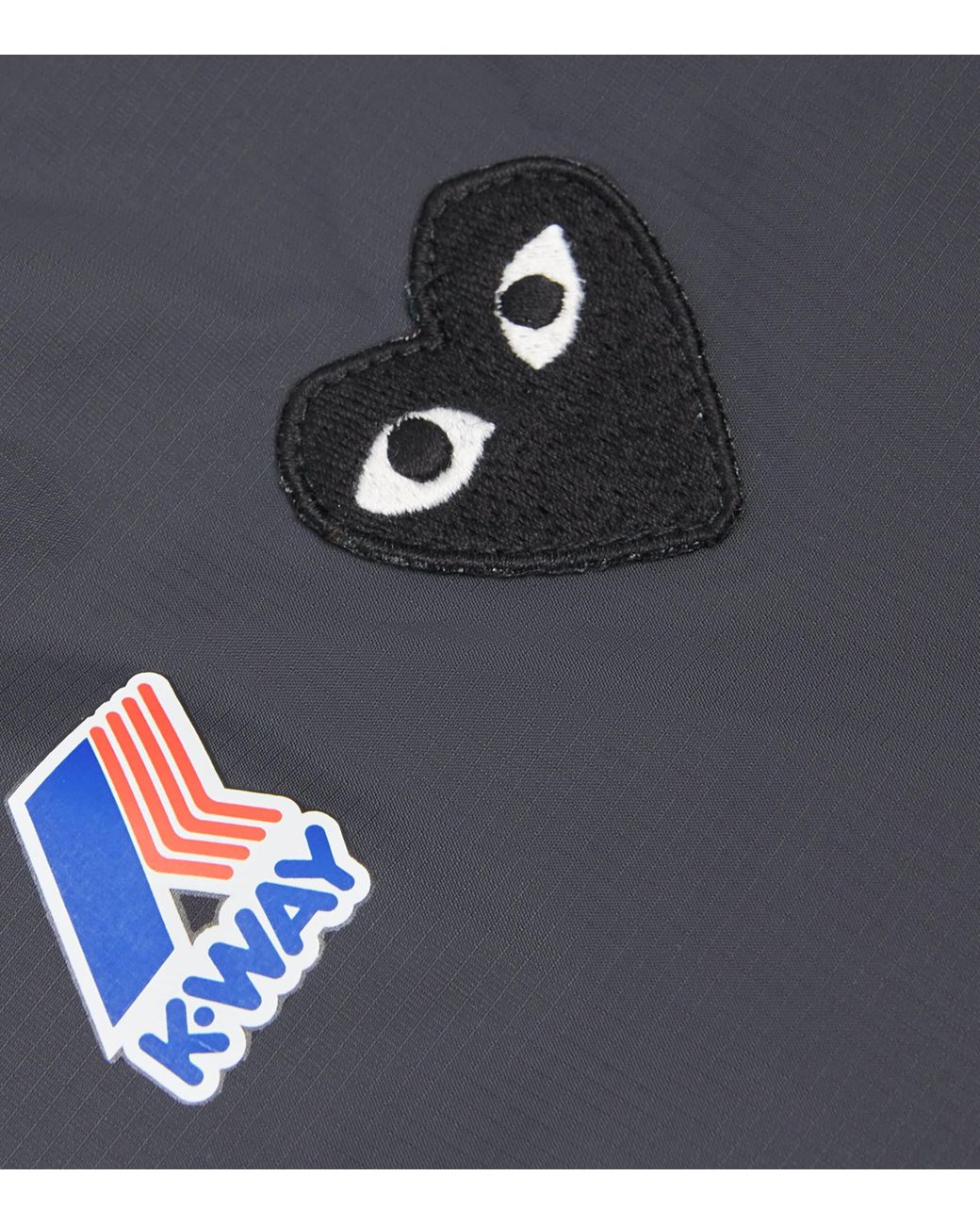 COMME DES GARÇONS PLAY Blue X K-Way Nylon Water-Resistant Jacket for men