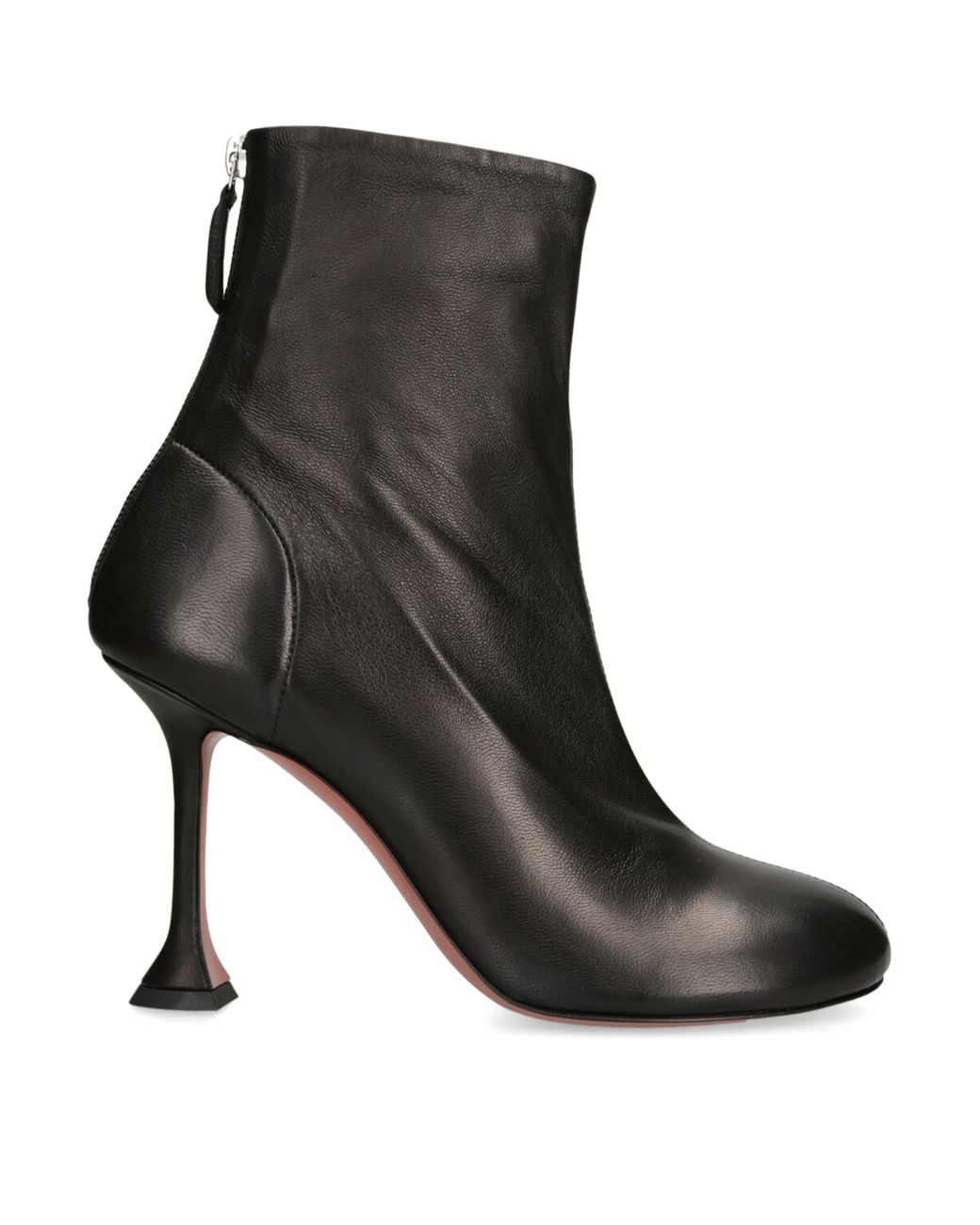 AMINA MUADDI Black Leather Iris Ankle Boots 95