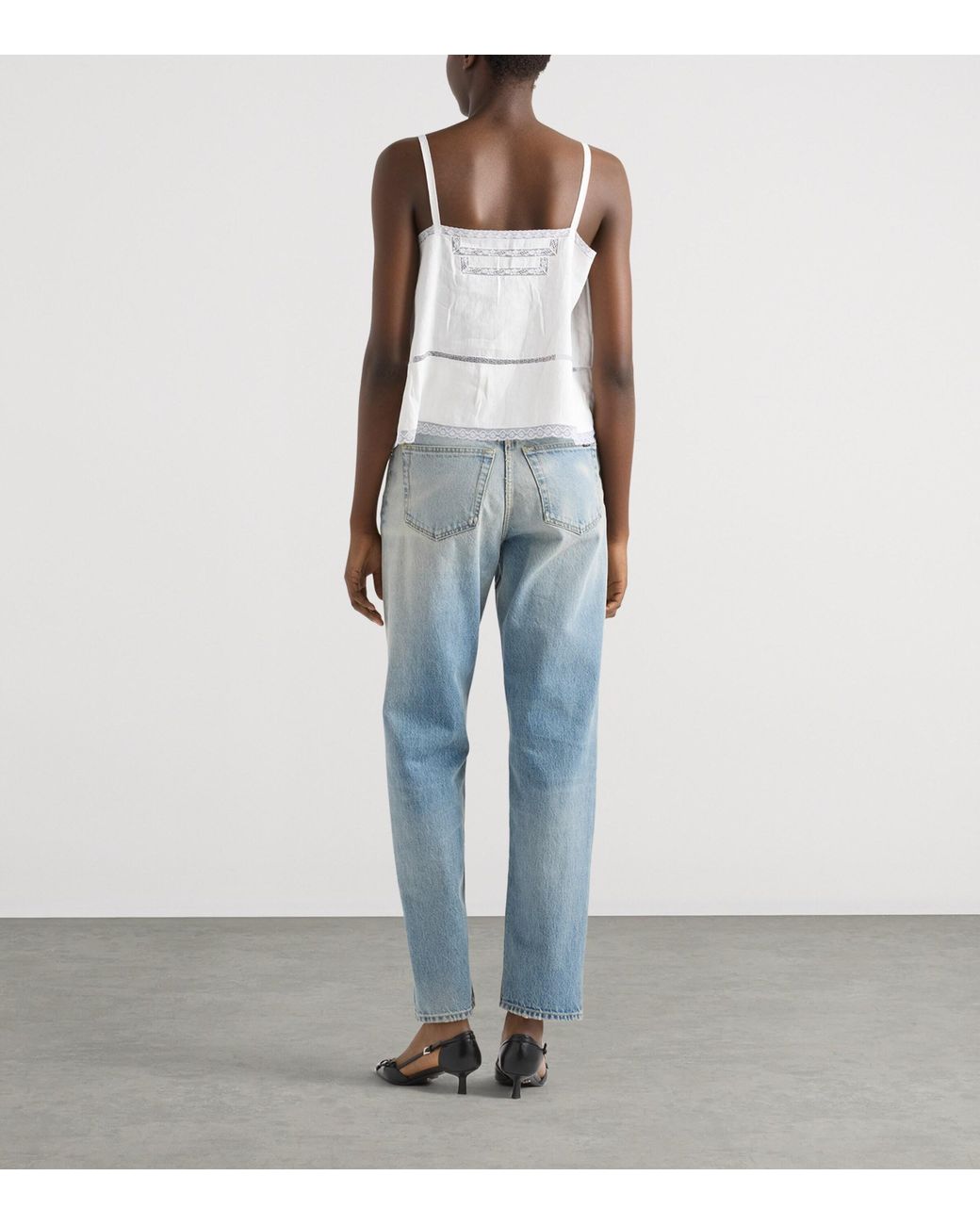 Prada Blue Washed Slim Jeans