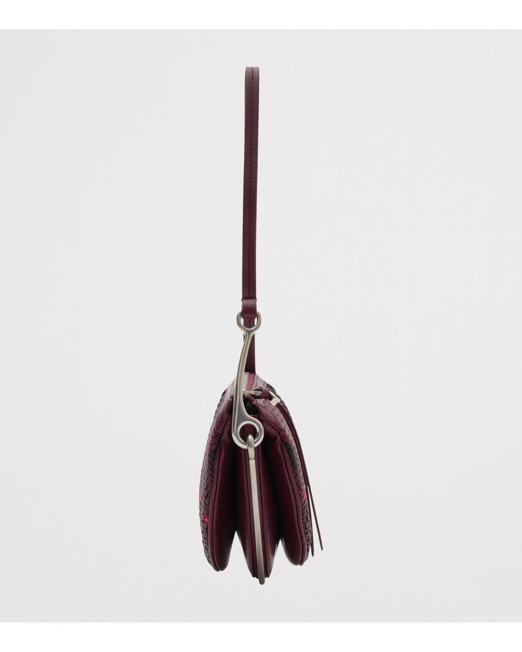 Burberry Purple Small Woven Bridle Saddle Bag