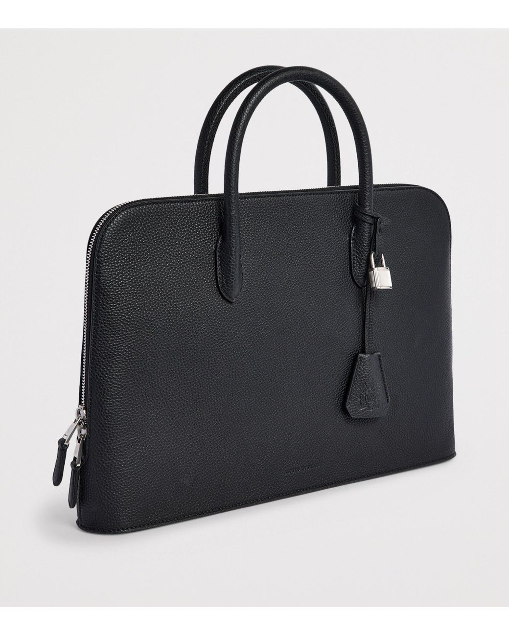 Dunhill Black Leather Bourdon 41 Briefcase for men