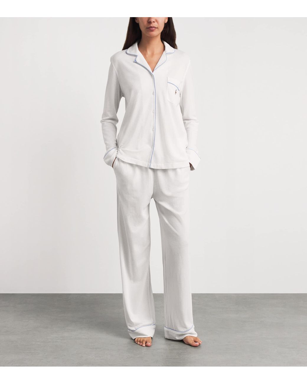 Polo Ralph Lauren White Cotton-Modal Pyjama Set