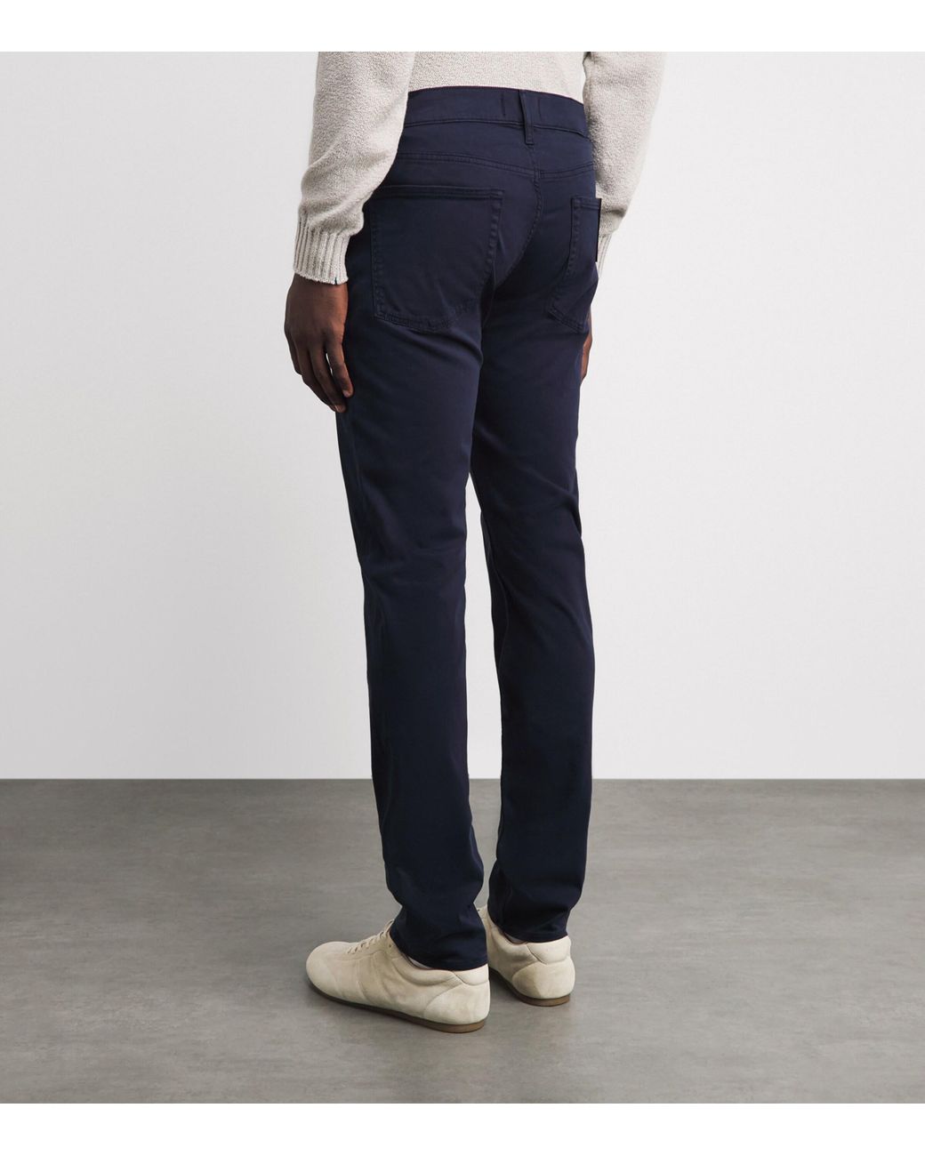 7 For All Mankind Blue Slimmy Luxe Performance Plus Jeans for men