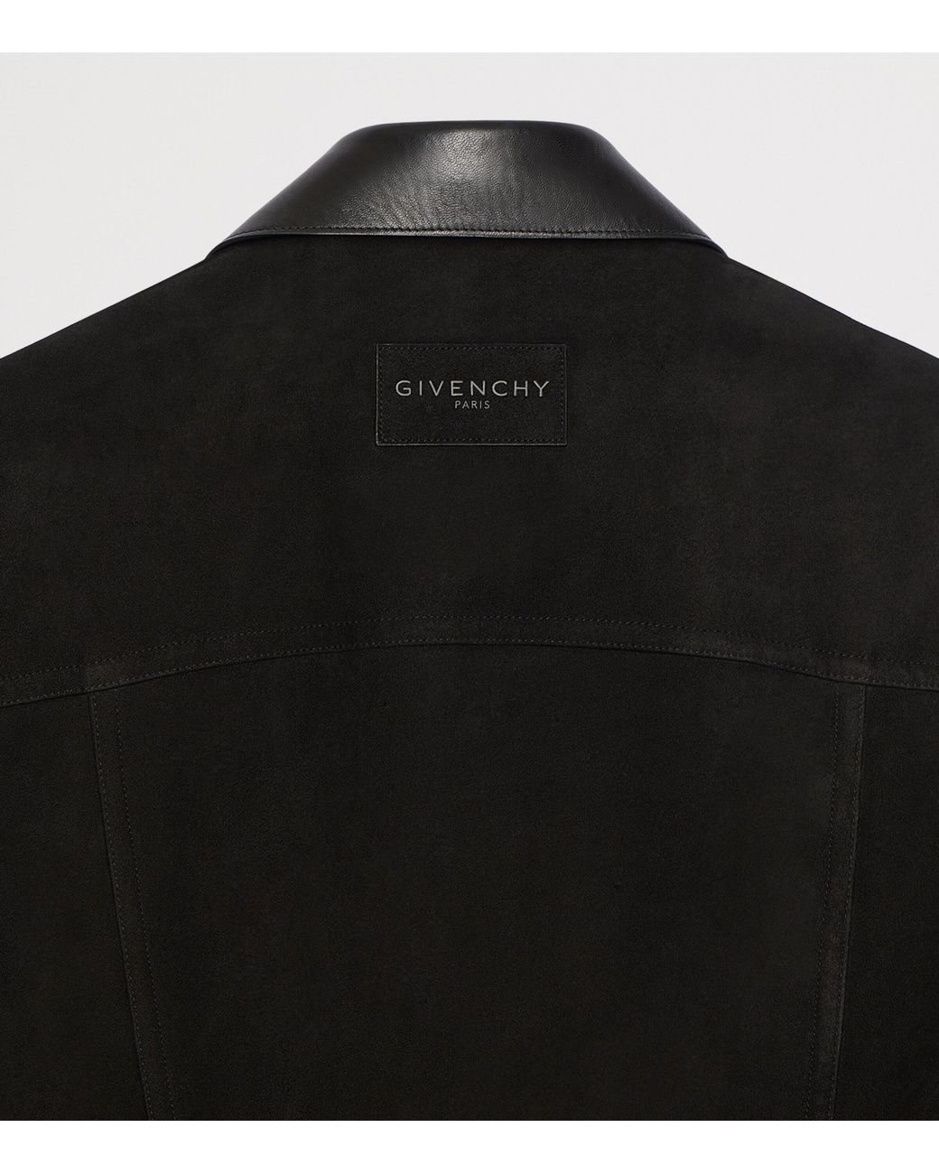 Givenchy Black Sheepskin Trucker Jacket for men