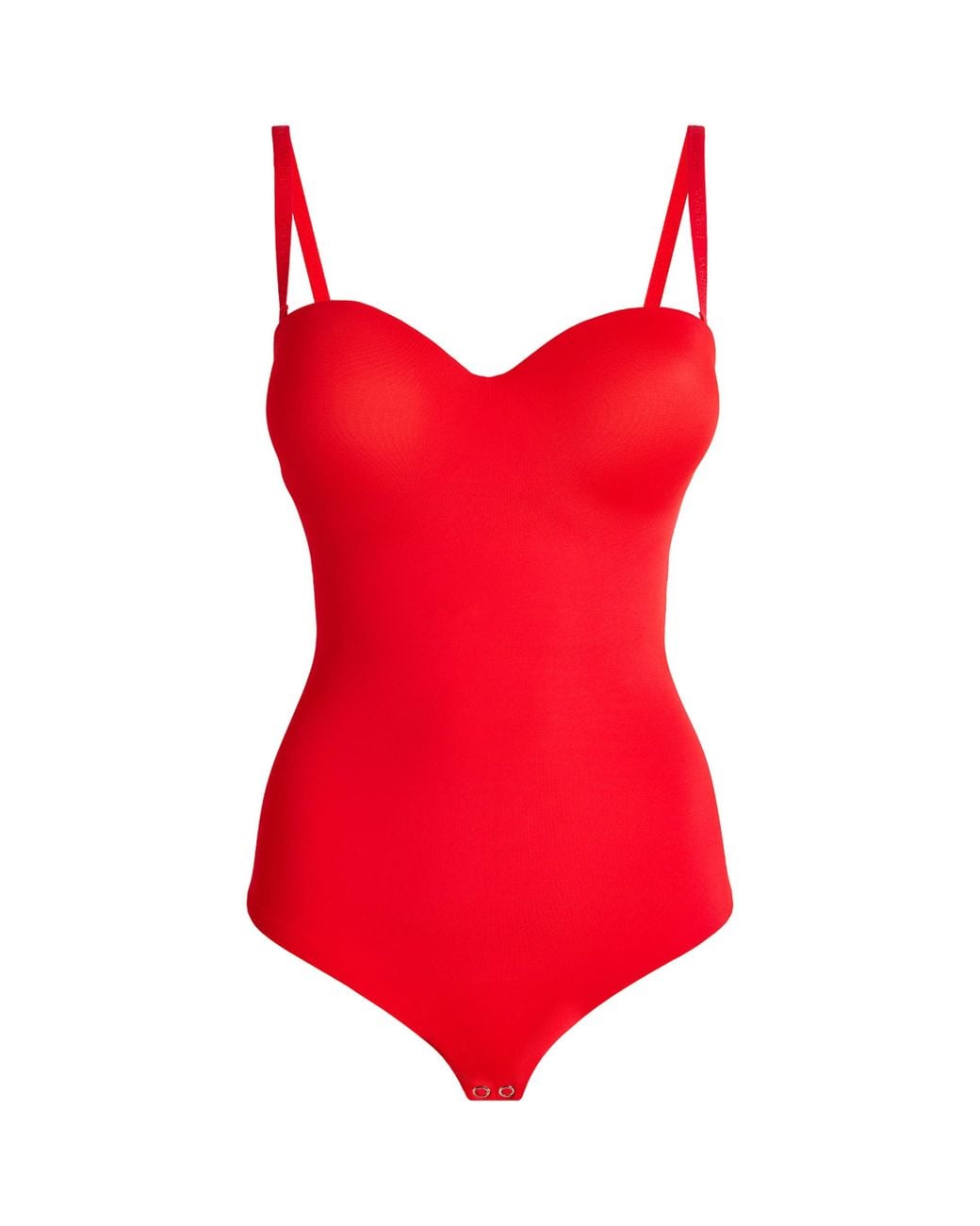 Wolford Red Mat De Luxe Forming Bodysuit