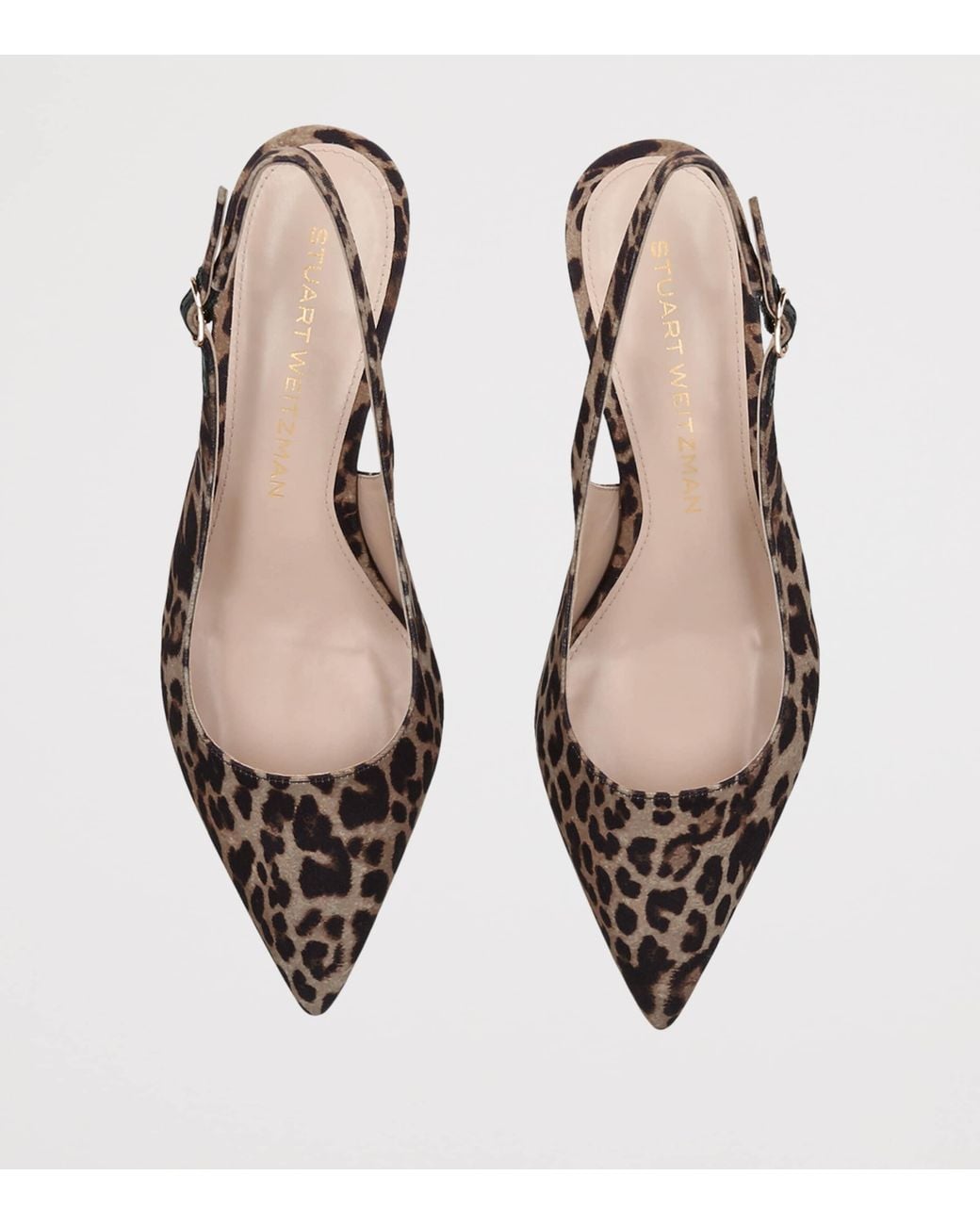 Stuart Weitzman Brown Leopard Stuart Sculpt Slingback Pumps 35
