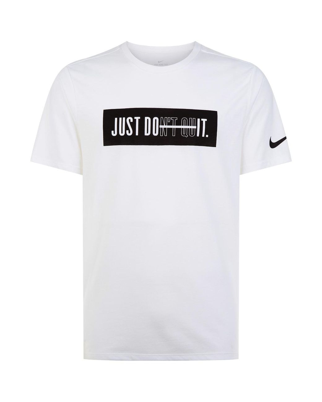 Nike Just Don't Quit T-shirt in White for Men | Lyst Canada
