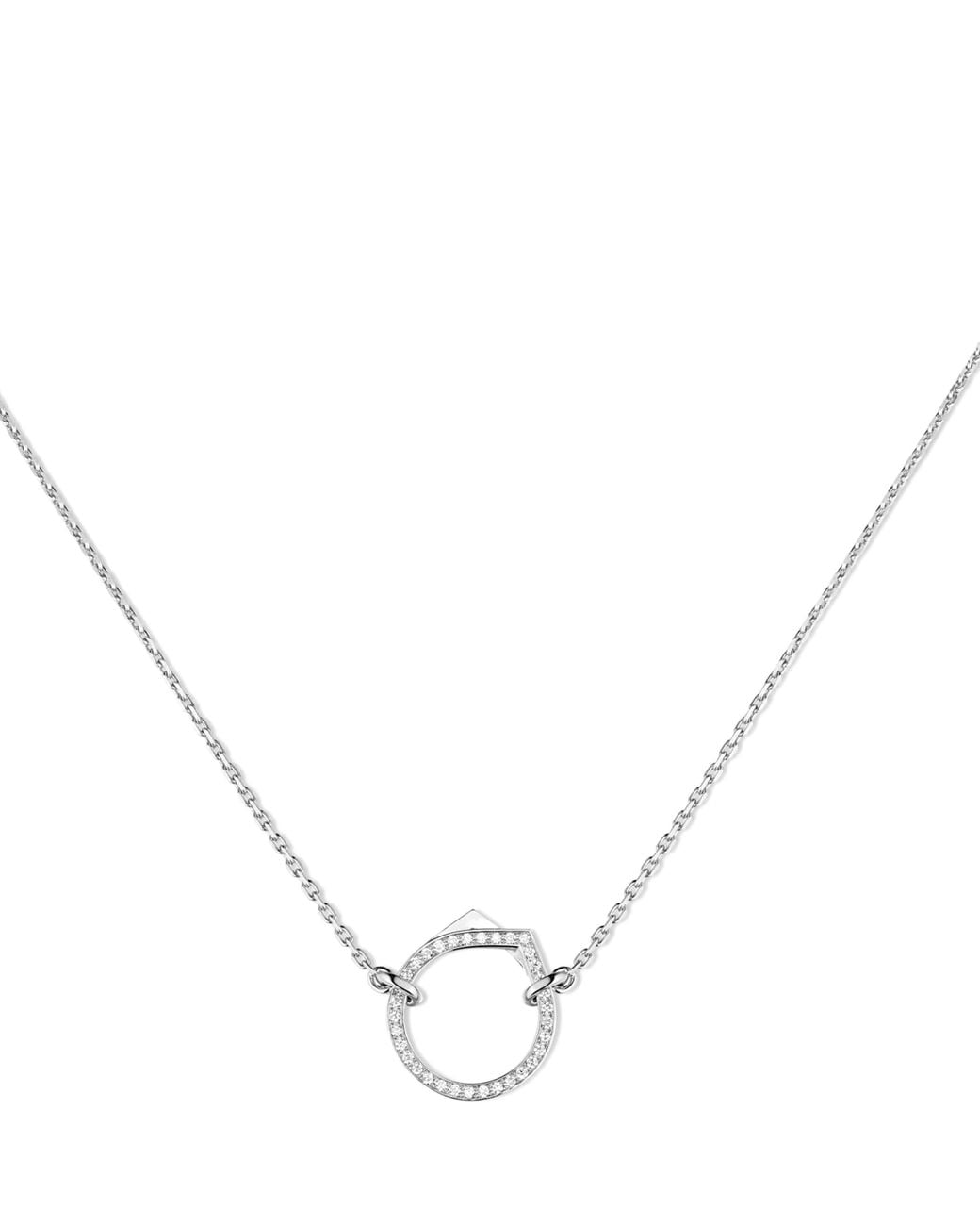 Repossi Metallic And Diamond Antifer Pendant Necklace