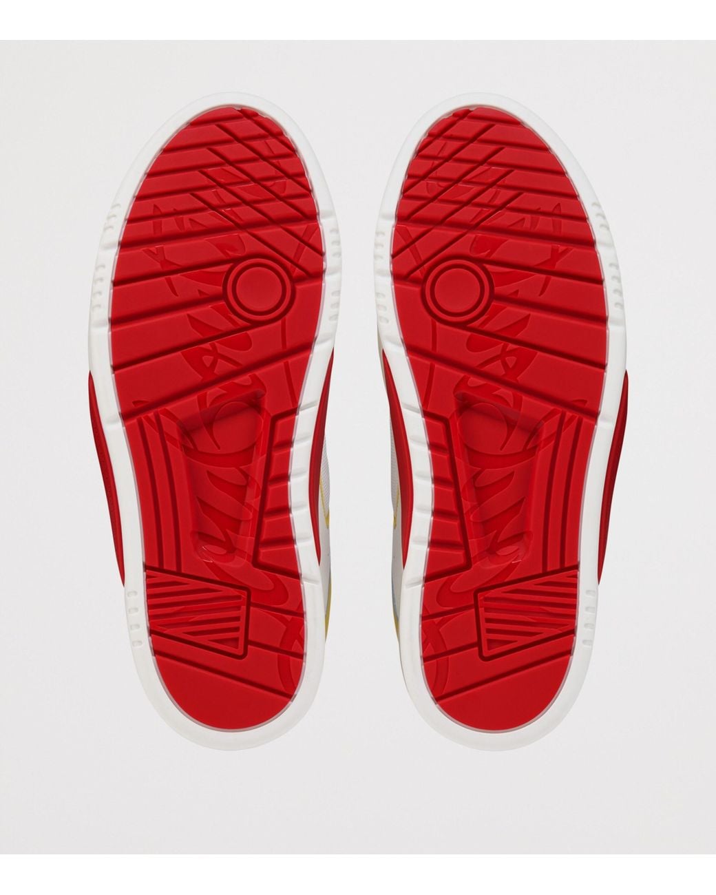 Christian Louboutin White Bsktball 1 Retero Leather Trainers for men