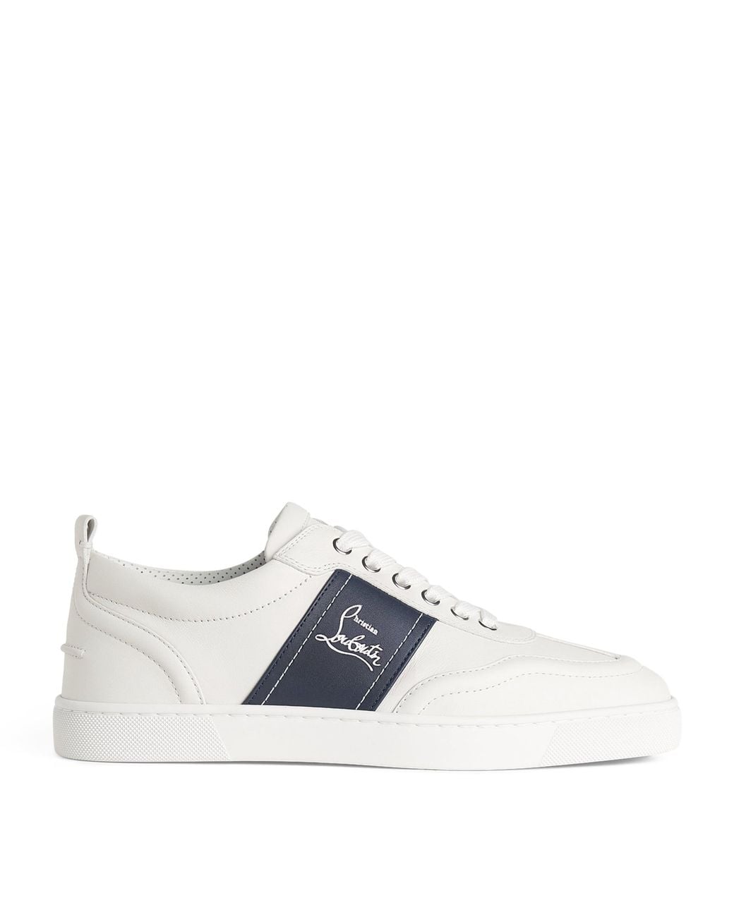 Christian Louboutin White Retero Leather Low-Top Sneakers for men
