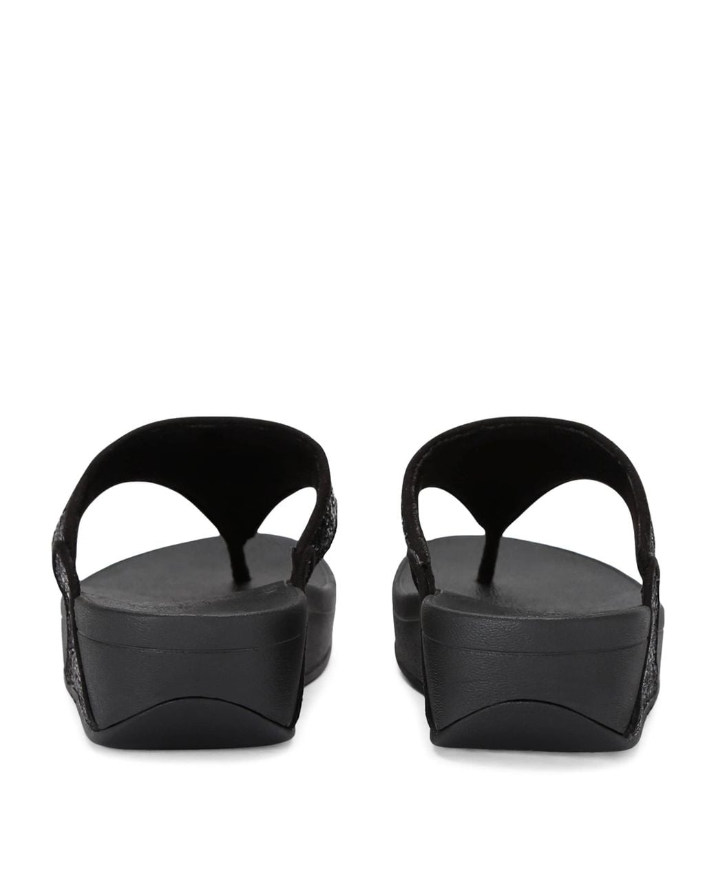 Fitflop Black Lulu Glitter Rhinestone-Embellished Woven Sandals