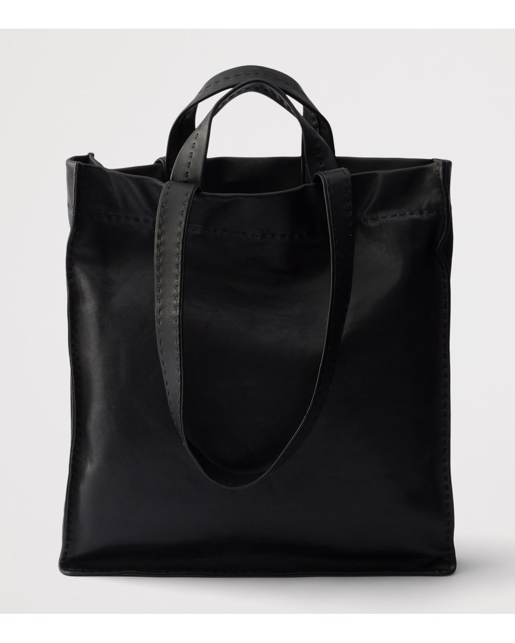 Prada Black Nappa Leather Tote Bag for men