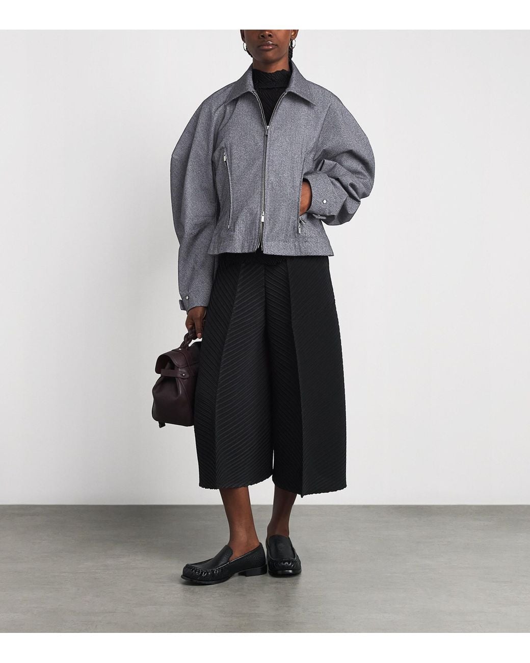 Issey Miyake Blue Textured Reflection Jacket