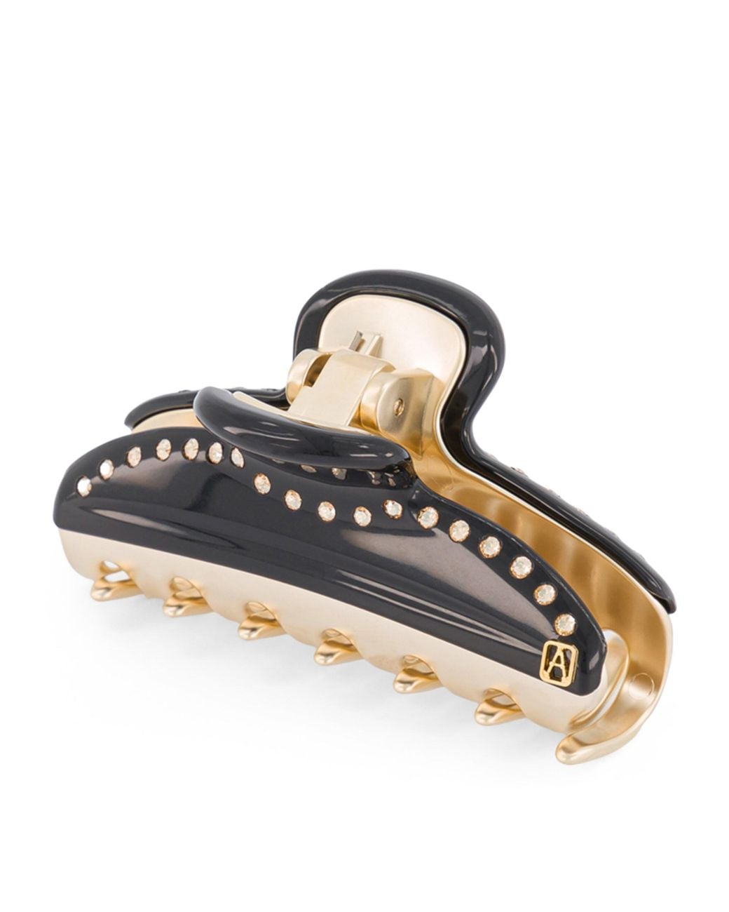 Alexandre De Paris Black Plated Claw Hair Clip