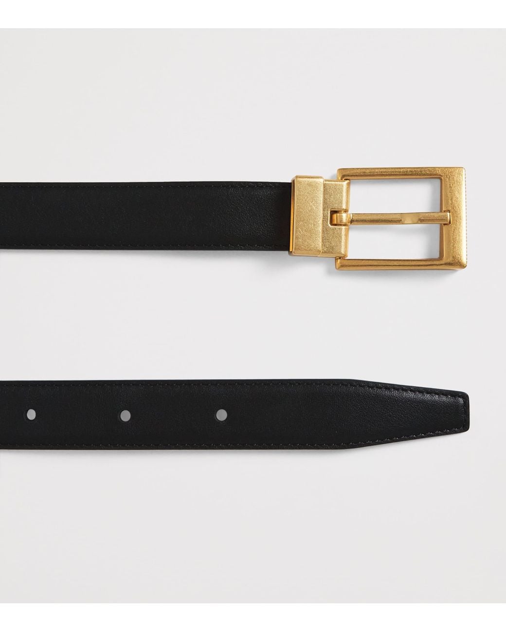 Camilla & Marc Black Leather Lloyd Belt