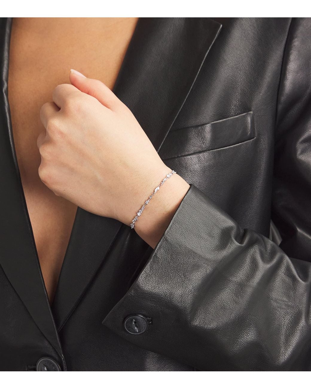 Suzanne Kalan White And Diamond Sparkler Bracelet