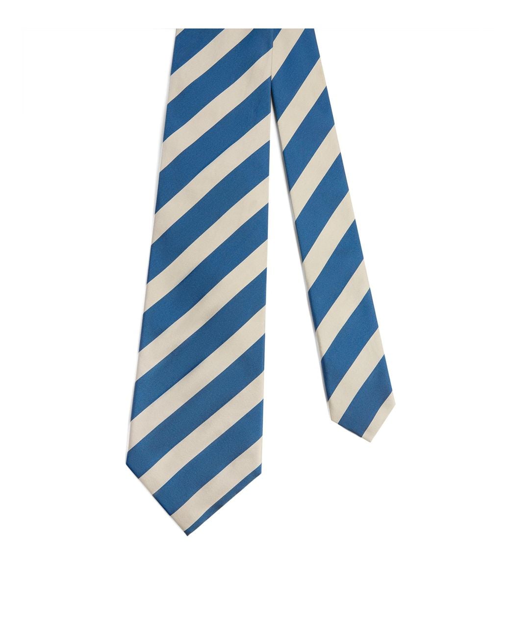 Dunhill Blue Mulberry Silk Stripe Tie for men